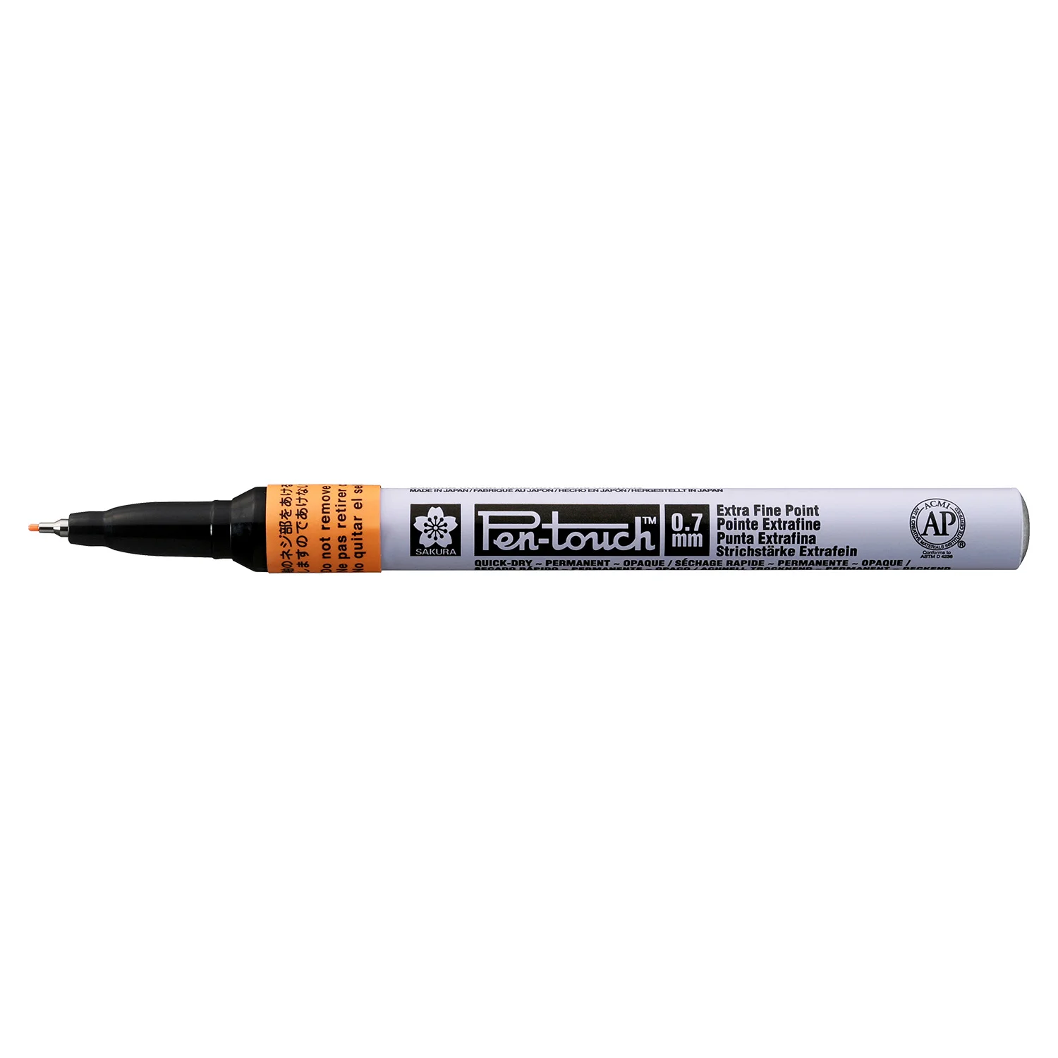 [XPSKA#305] Marcador Permanente Pen Touch Sakura Extra Fino 0.7mm (Naranja Fluorescente)