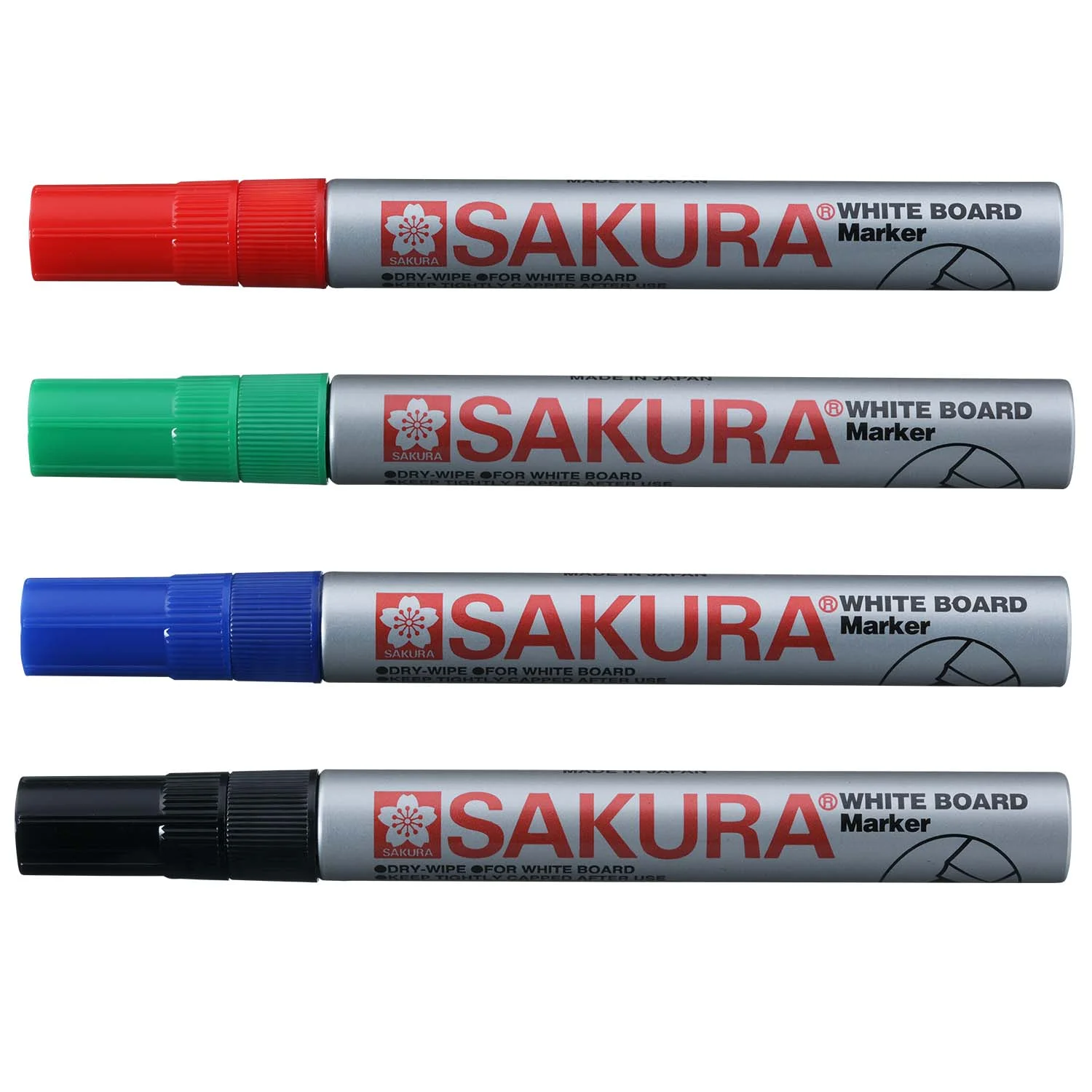 [XLWBK#19] Marcador de Pizarra Punta Redonda Recargable Sakura 2.0mm (Rojo)