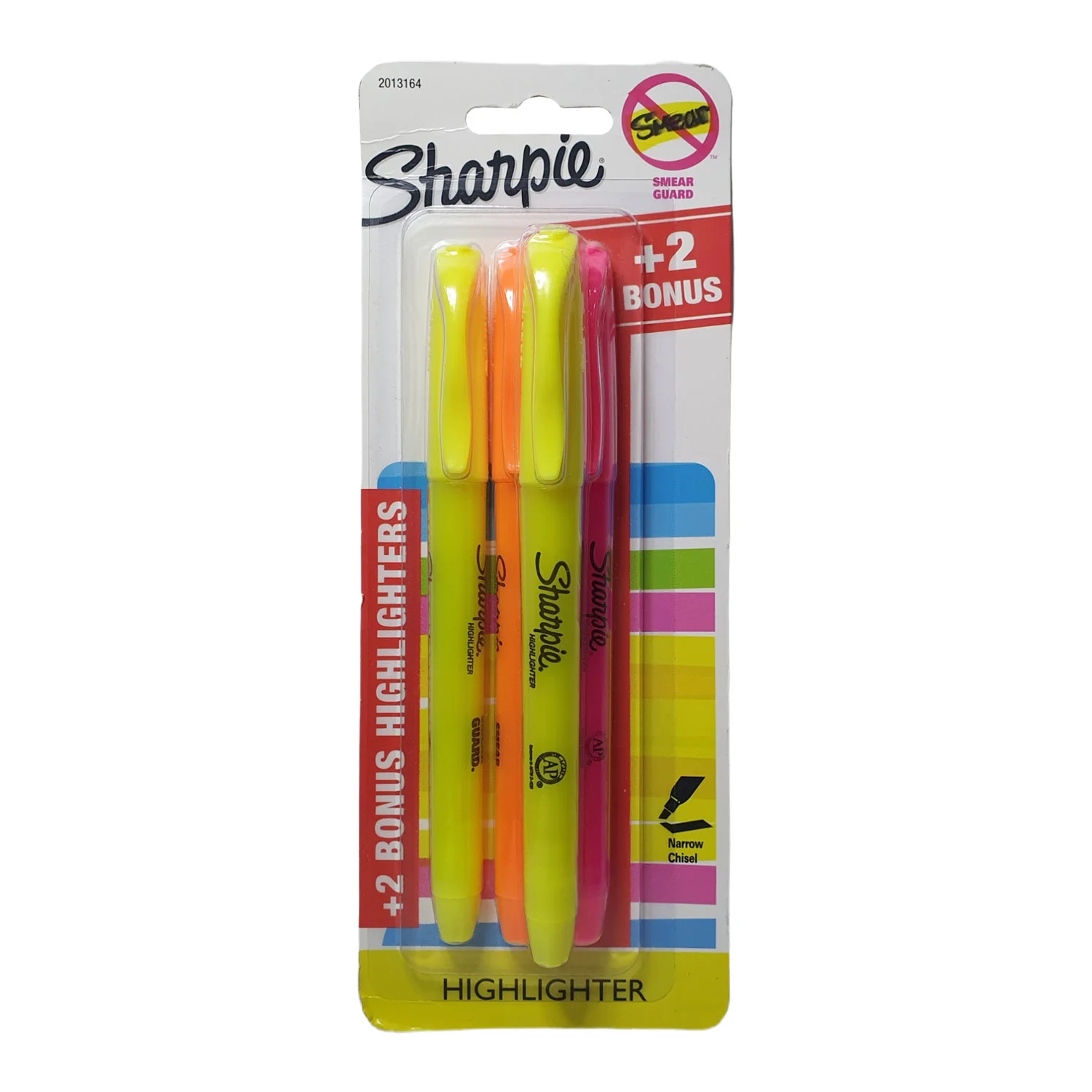 Set de destacadores Sharpie Pocket 4 uni (2 Amarillos+2(Rosado y Naranja).
