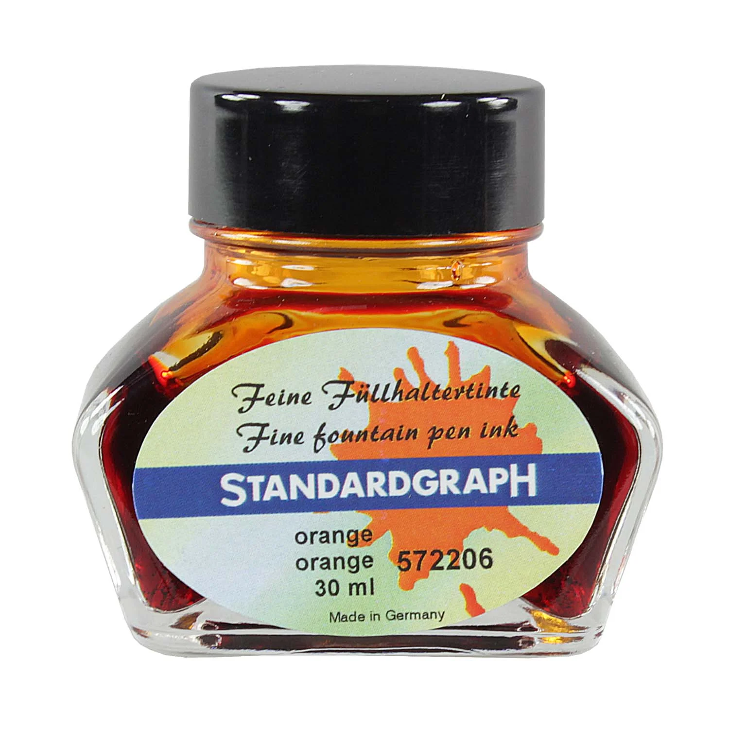 Tinta para plumilla o pluma fuente o pincele Standardgraph 30ml