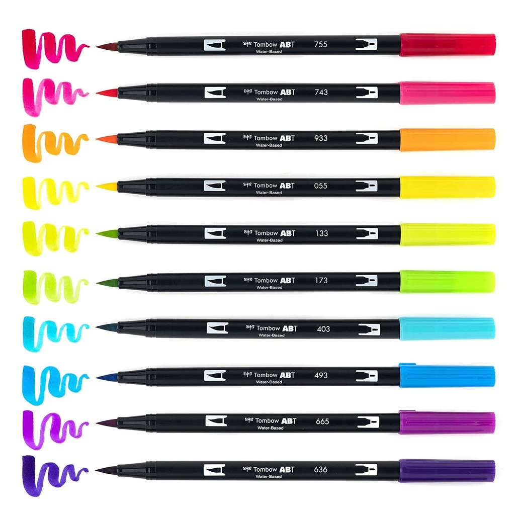 Plumones acuarelable doble punta Dual Brush Tombow