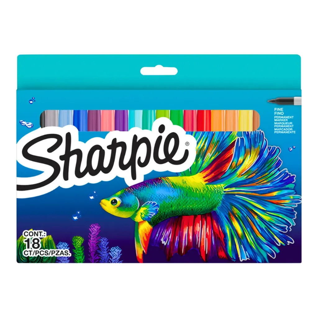 [2201230] Marcador Sharpie Edición Pez 18 Colores