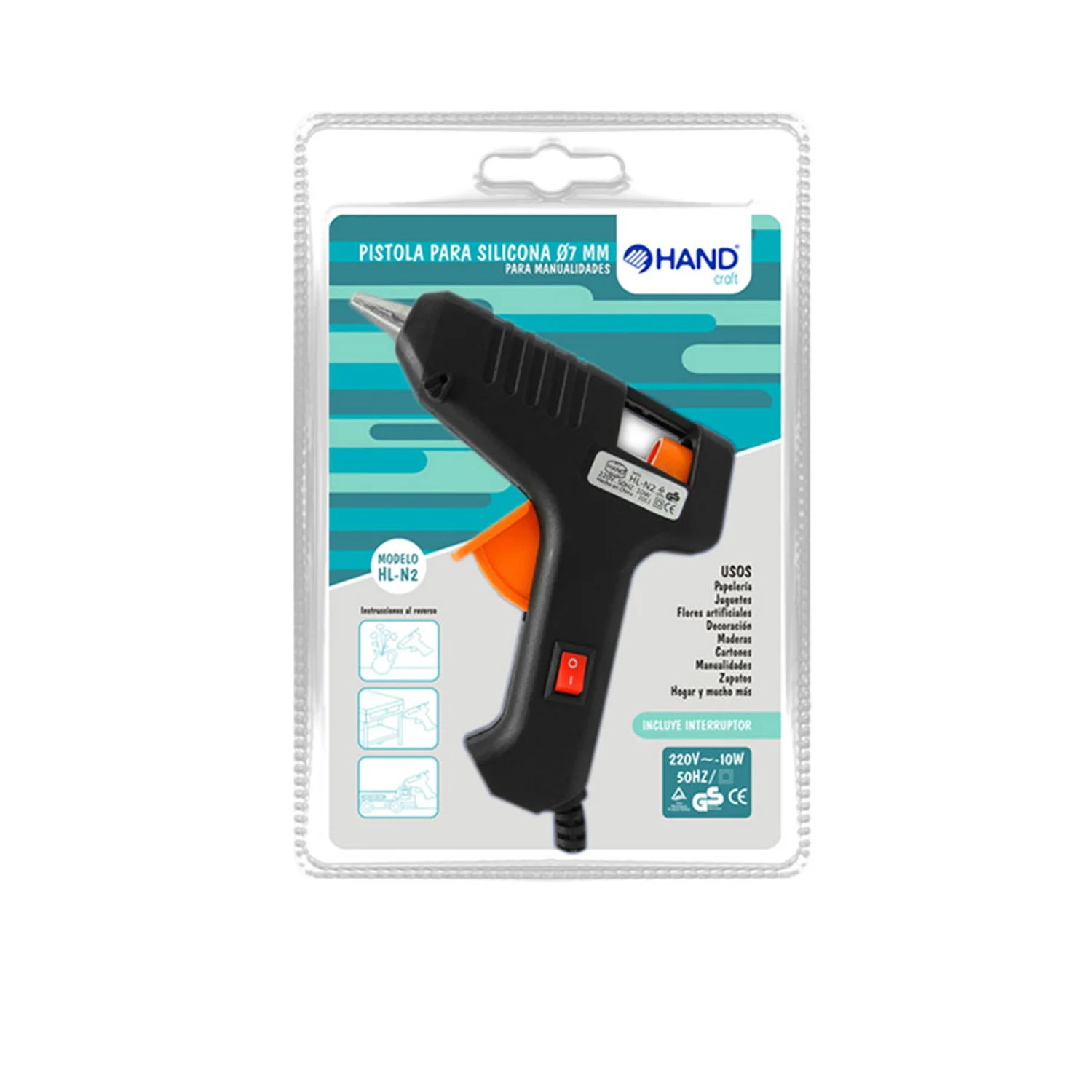 Pistola De Silicona Hand 10w 7mm