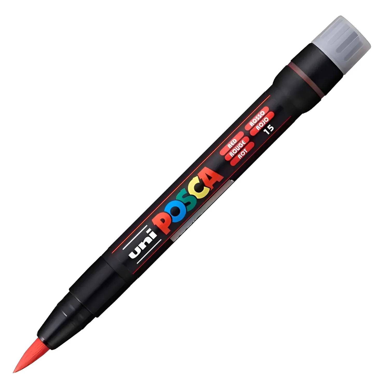 [PCF-181621] Marcador Pintura Acrílica Punta Pincel Uni Posca PCF-350 (Rojo)