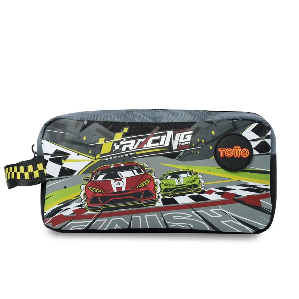 [2526-7YQL] Estuche Totto Escolar Grand Prix Gris