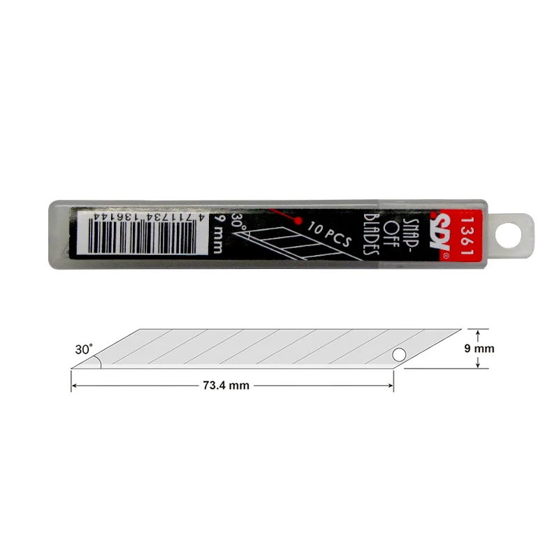 Repuesto Cuchillo Cartonero SDI 9mm en 30° (10ud)