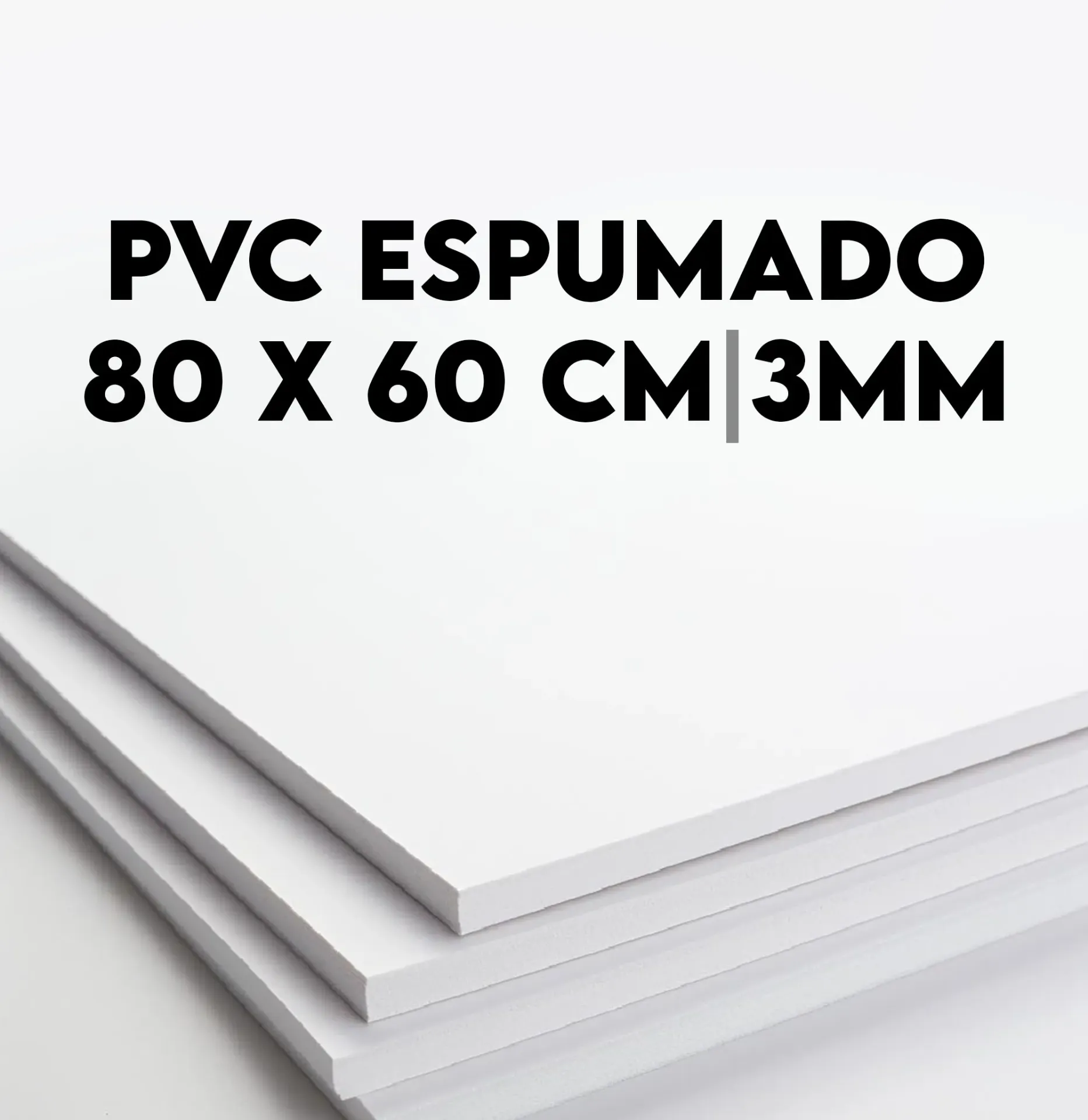 Plancha de PVC Espumado 80x60cm 3mm