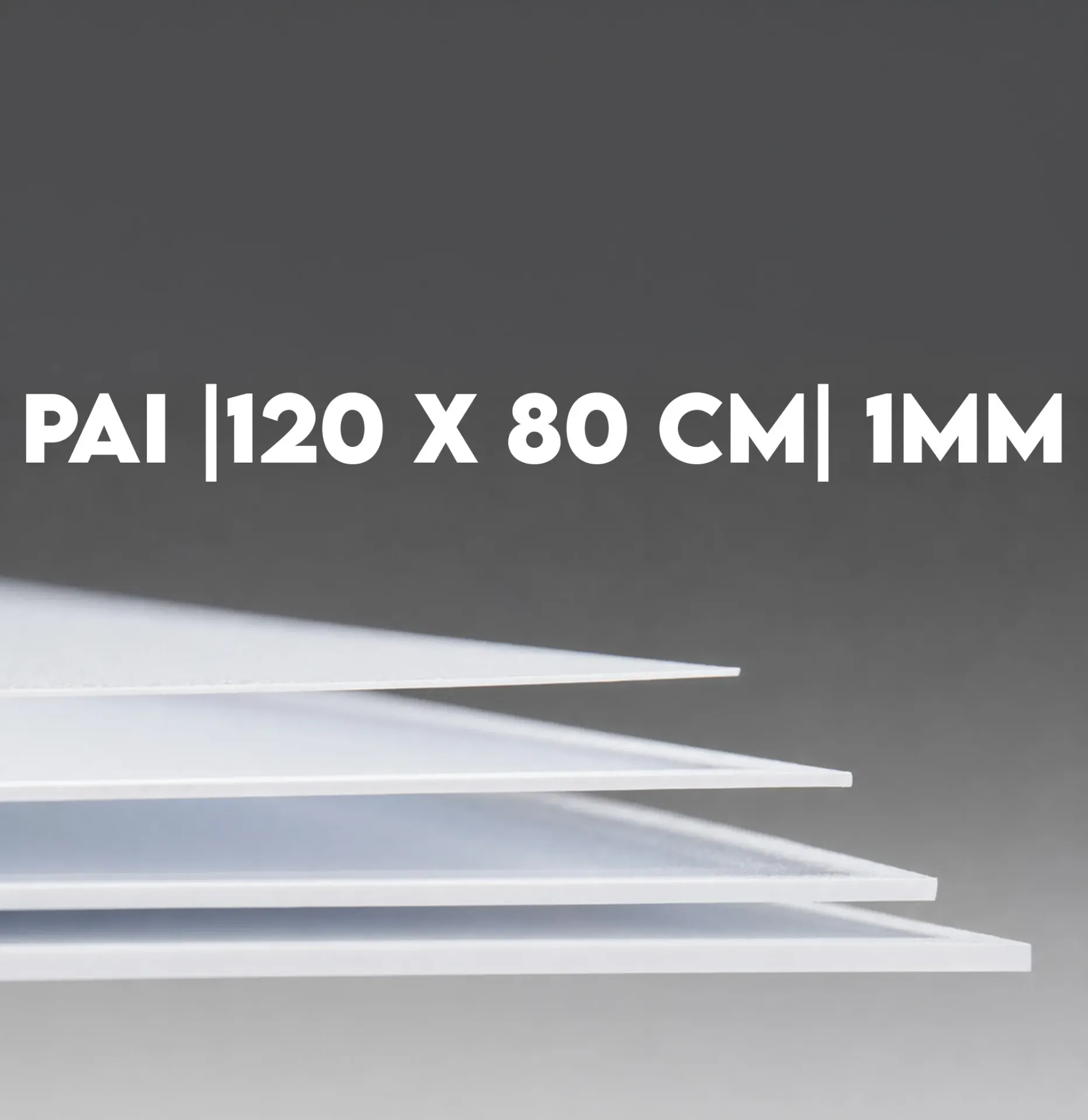 Mica PAI (Poliestireno de Alto Impacto) 120x80cm 1mm