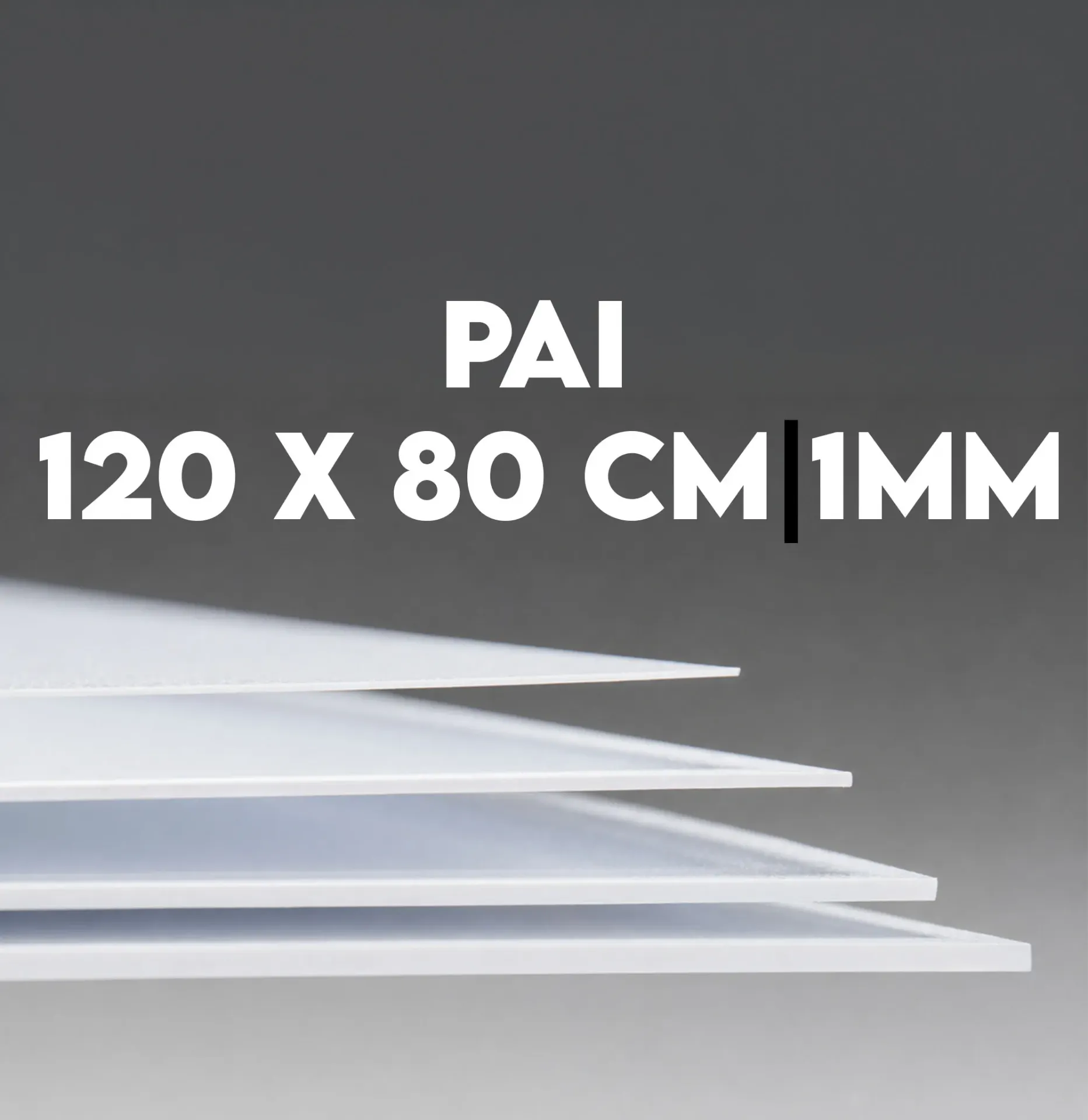 Mica PAI (Poliestireno de Alto Impacto) 120x80cm 1mm