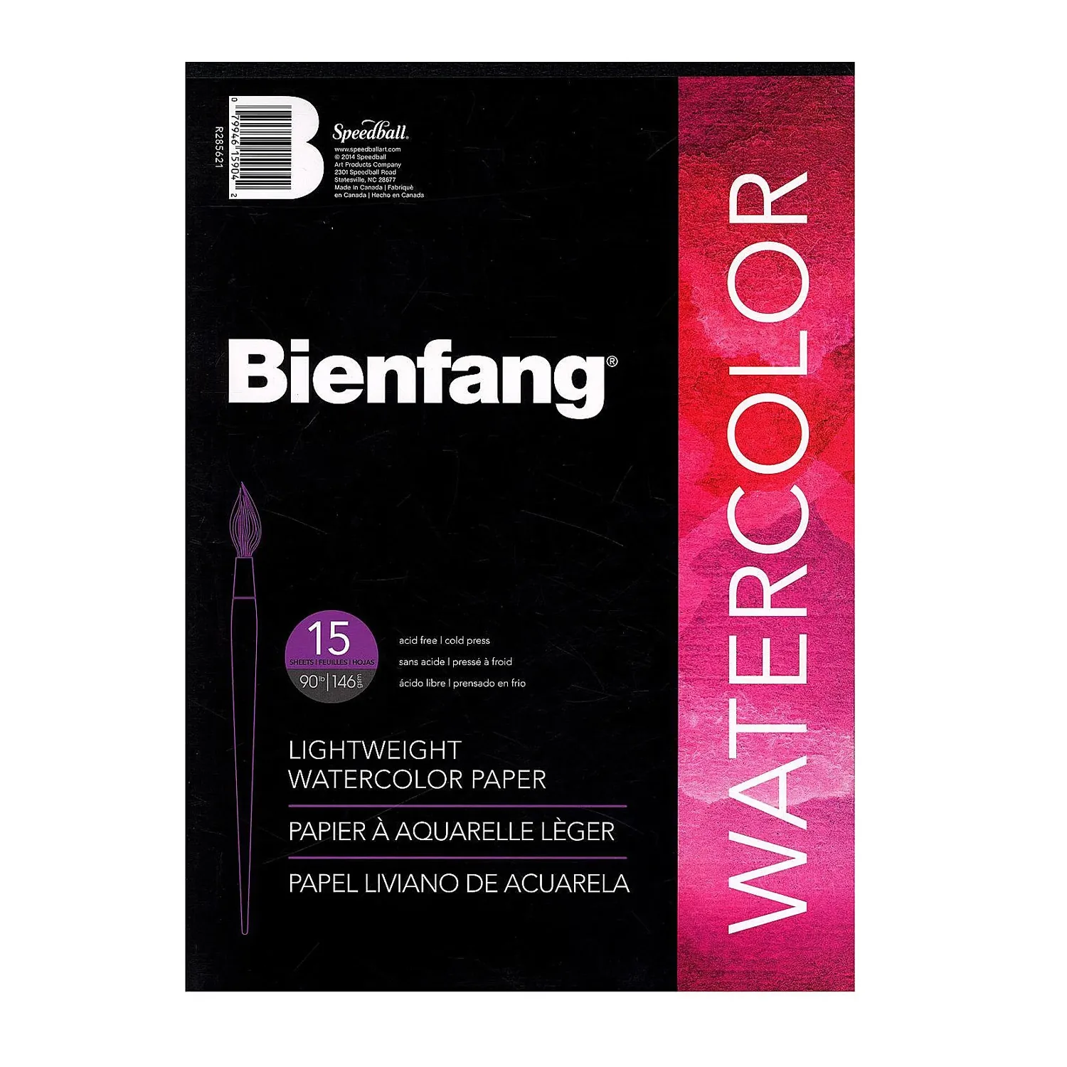 [R285621] Block Bienfang Para Acuarela 22x30cm 146gr. 15hj