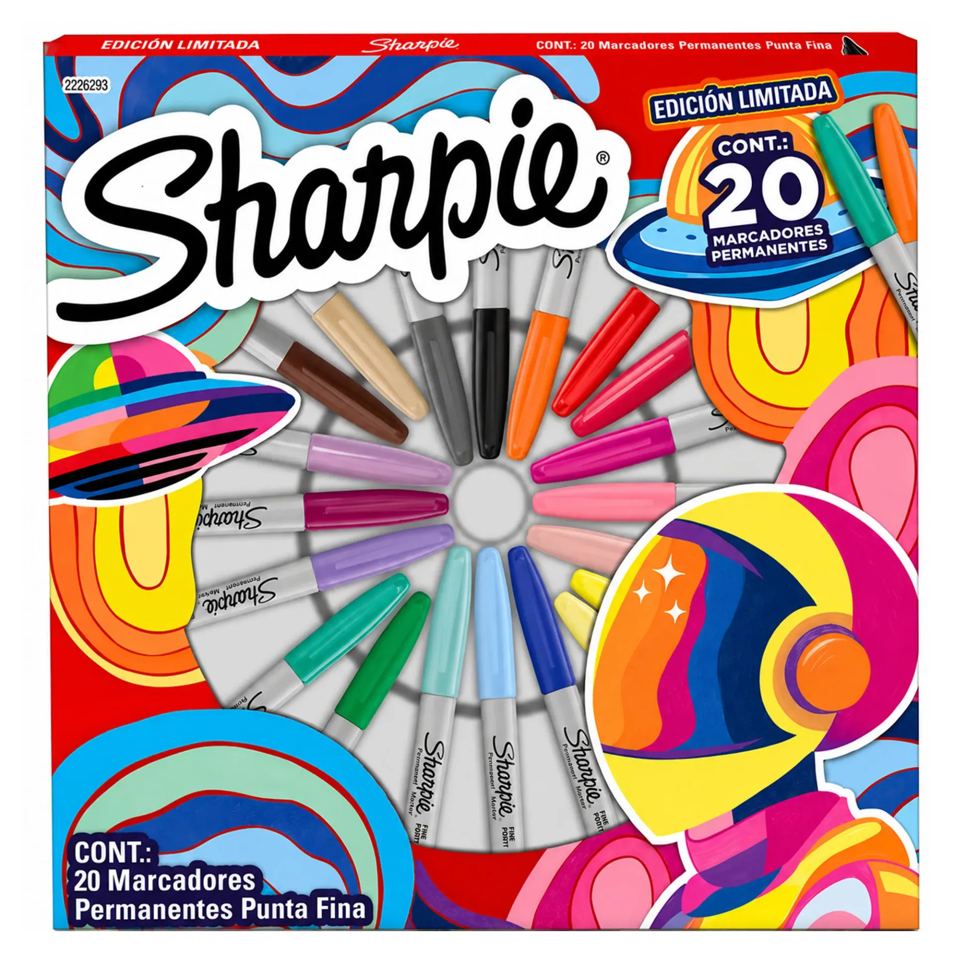 Marcador Sharpie Mini Pizza Caja 20 ud