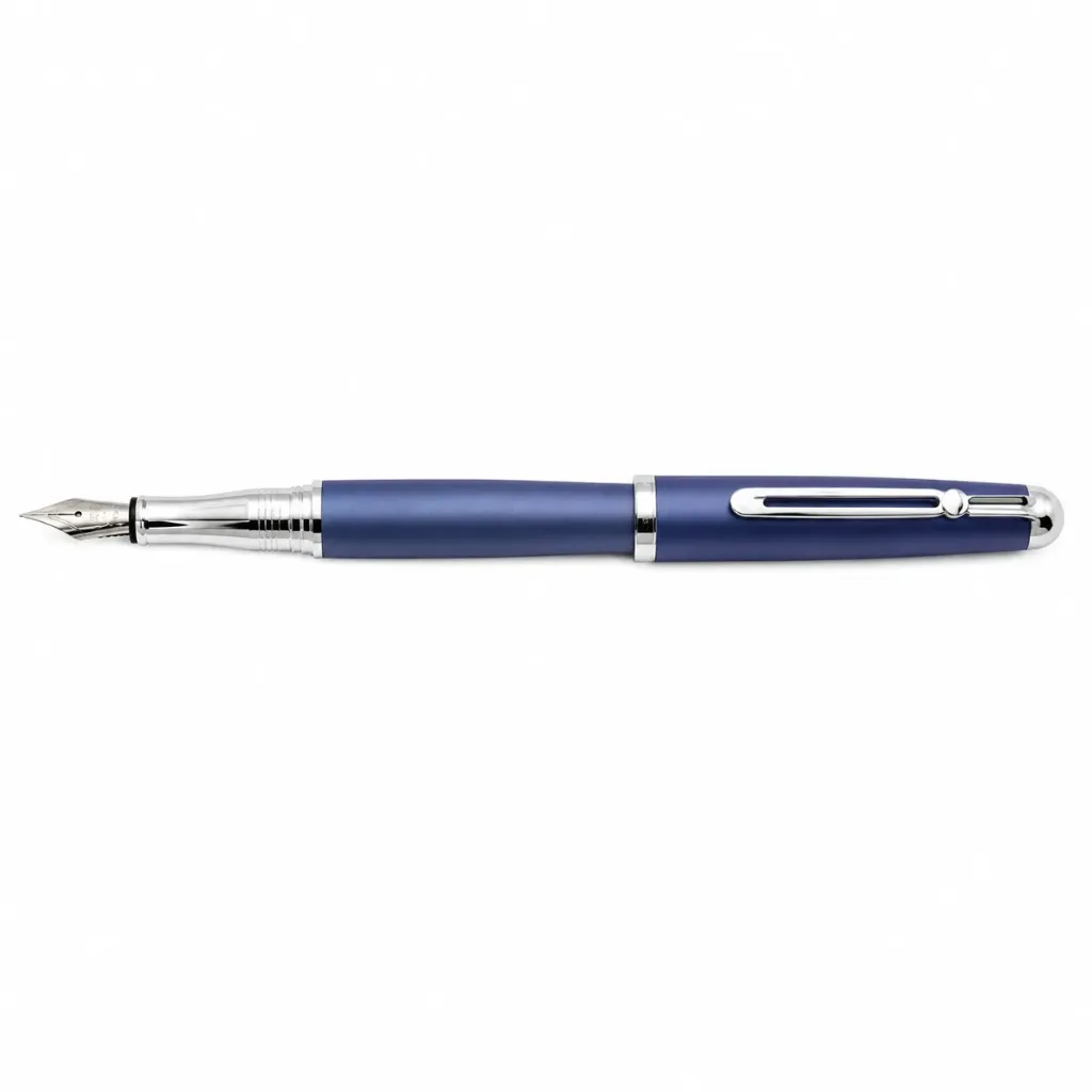 Pluma Inoxcrom Mistral Tinta Azul