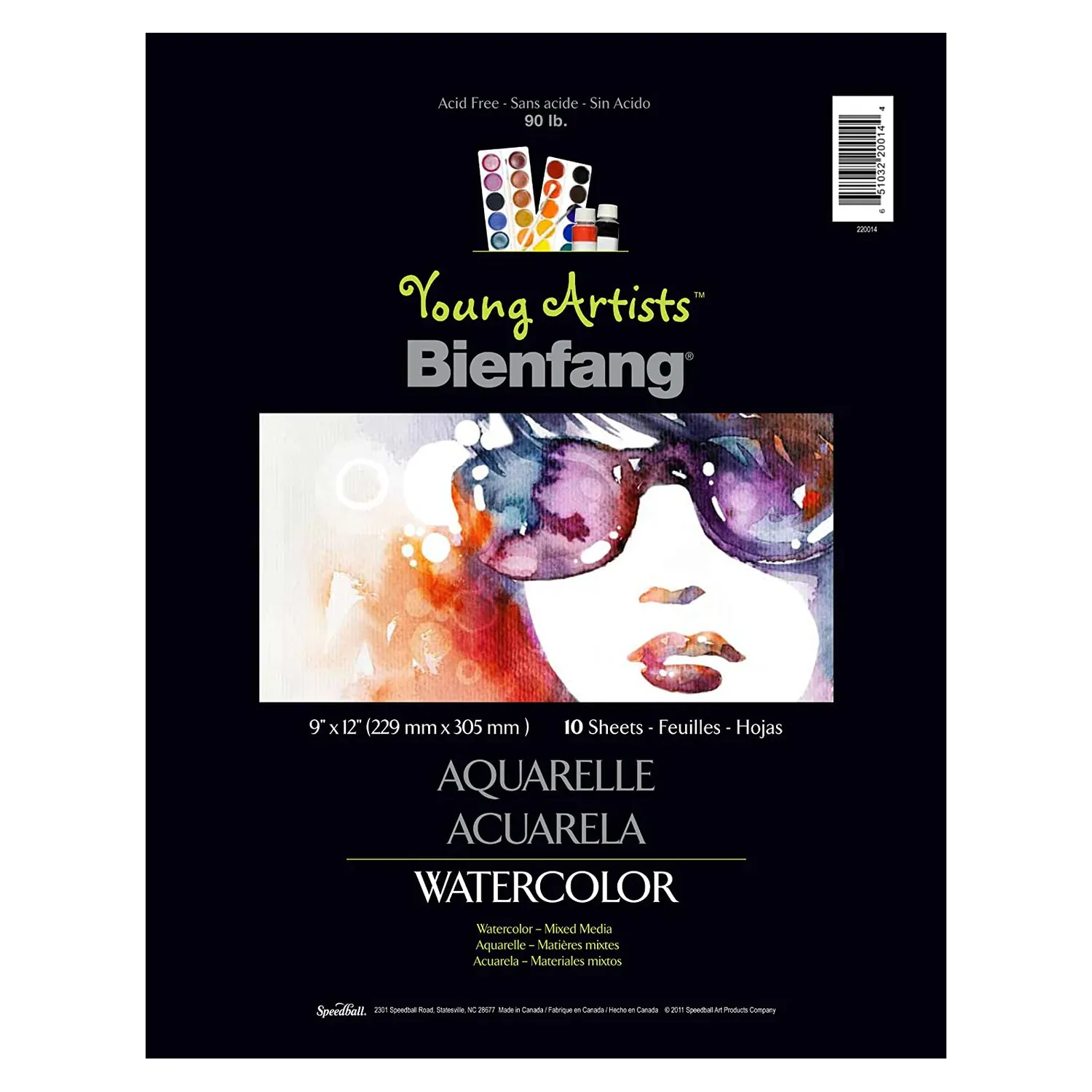 [220014] Block Bienfang Para Acuarela Young Artist 22x30cm 146gr. 10hj