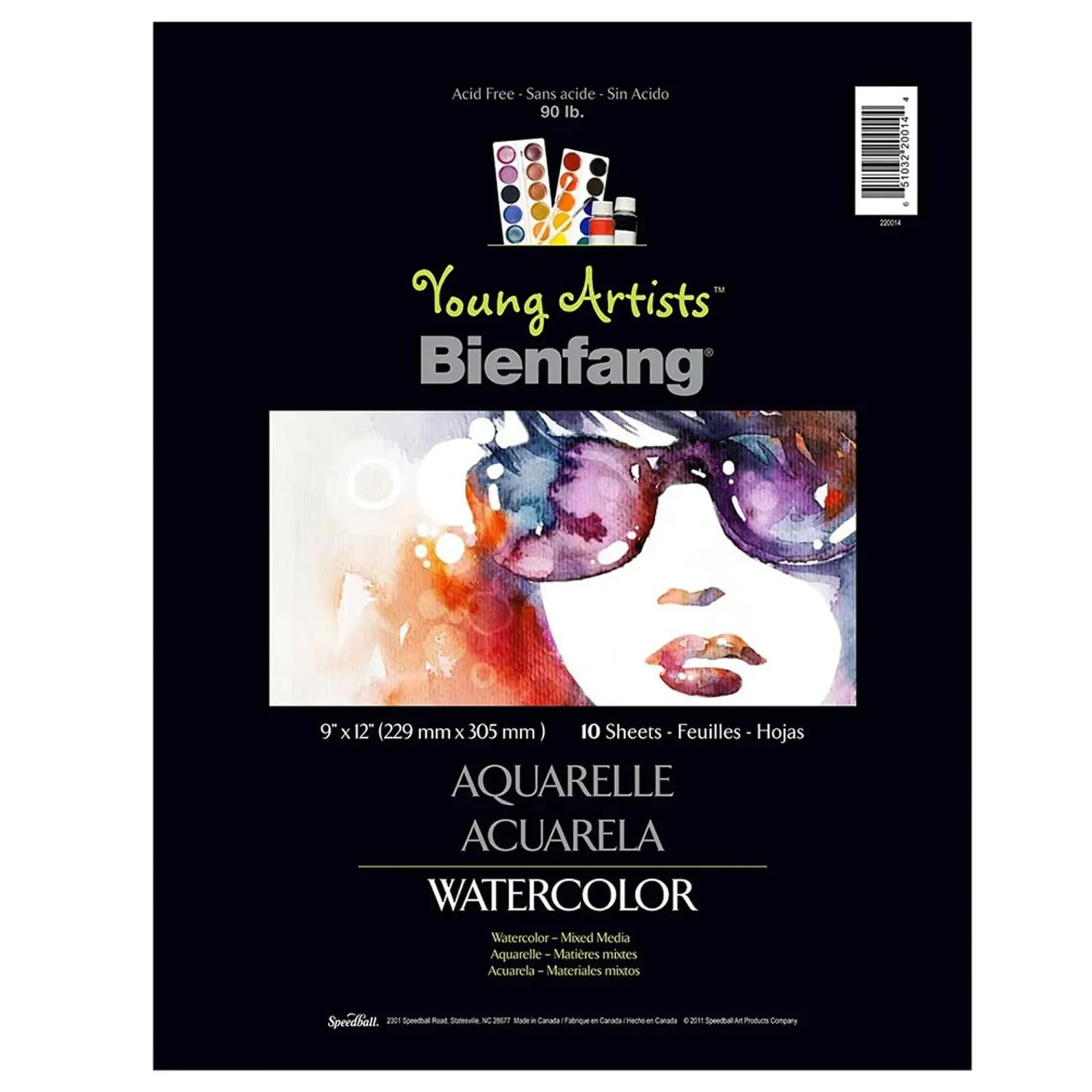 Block Bienfang Para Acuarela Young Artist 22x30cm 146gr. 10hj
