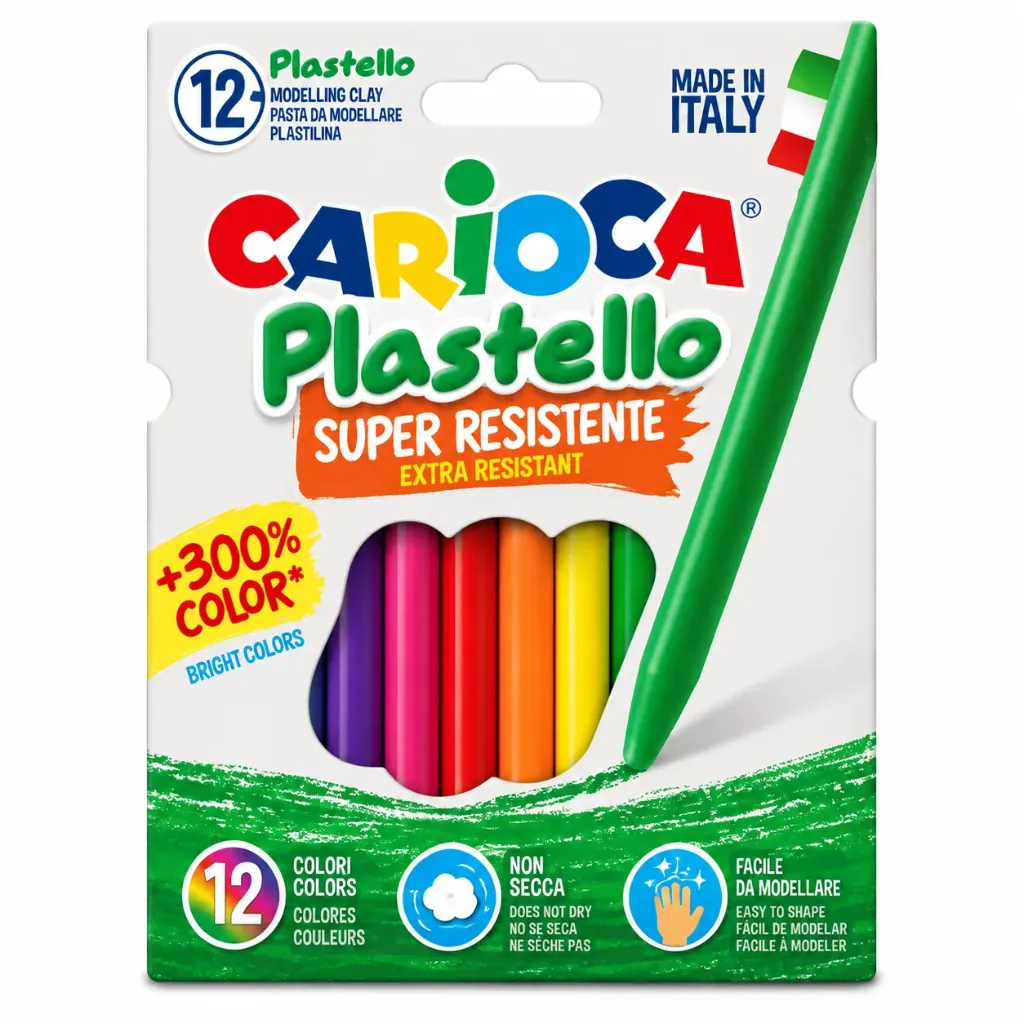 Plumones Plastello Carioca 12 Colores