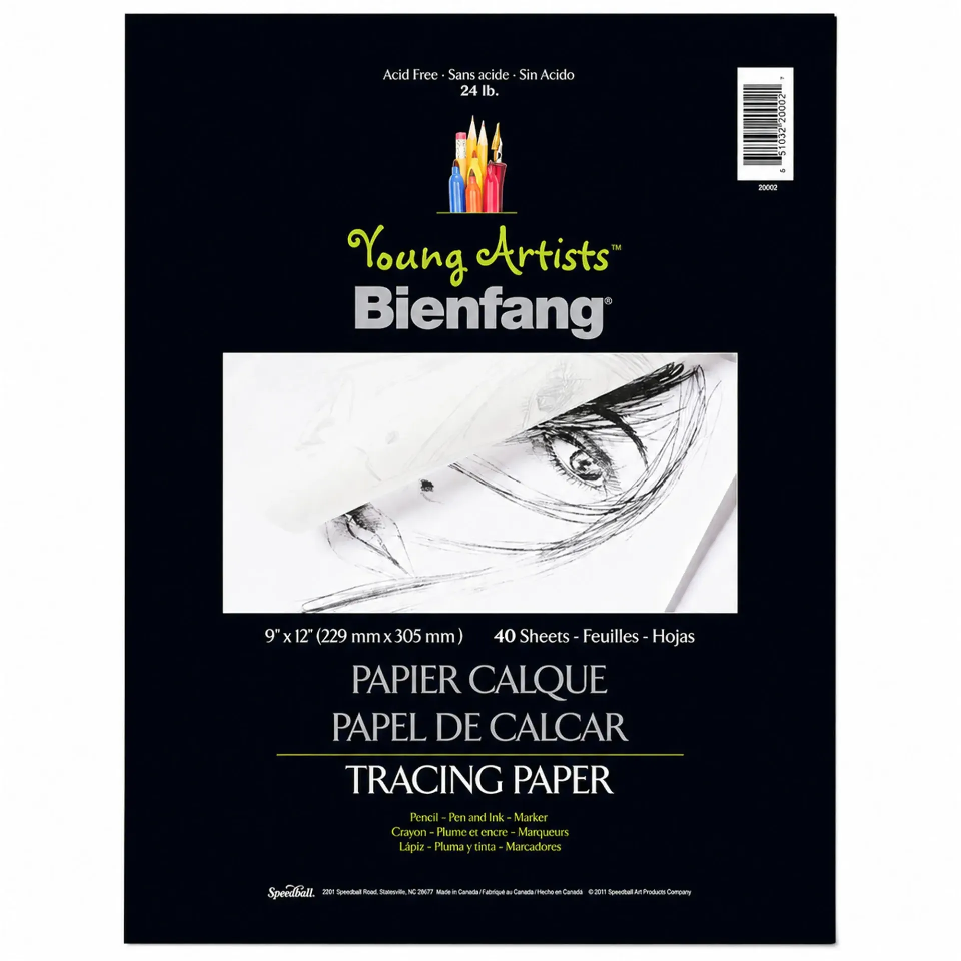 Block Bienfang Para Calcar 22x30cm 30gr. 40hj