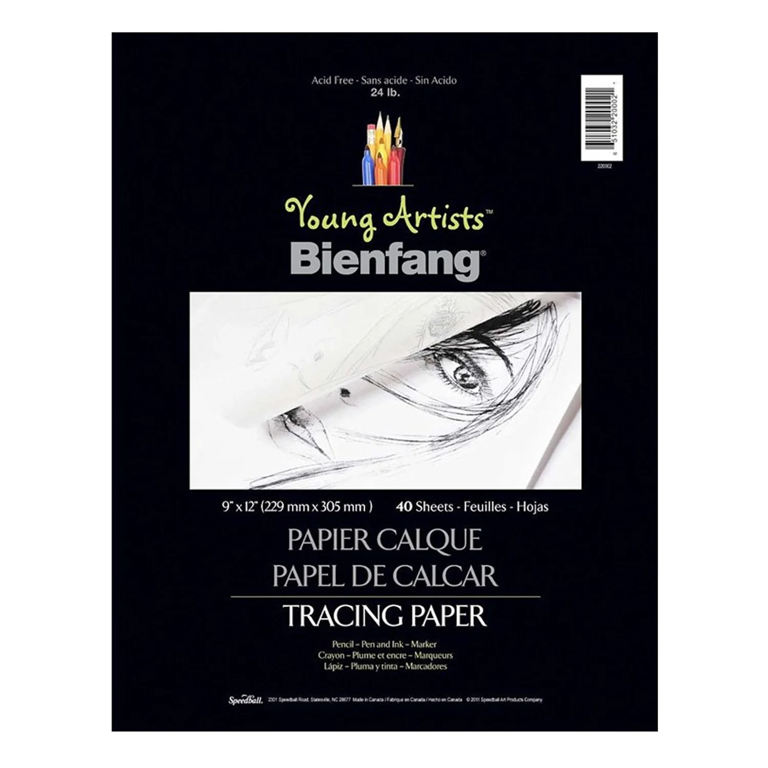 Block Bienfang Para Calcar 22x30cm 30gr. 40hj