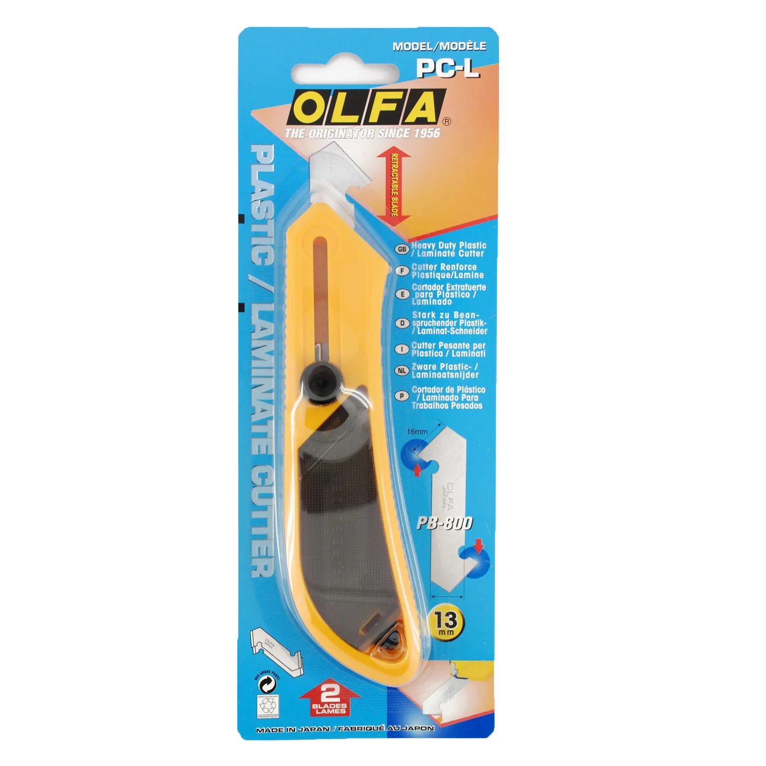 [PC-L] Cortador de Acrílico Grande Olfa con Seguro de Rueda