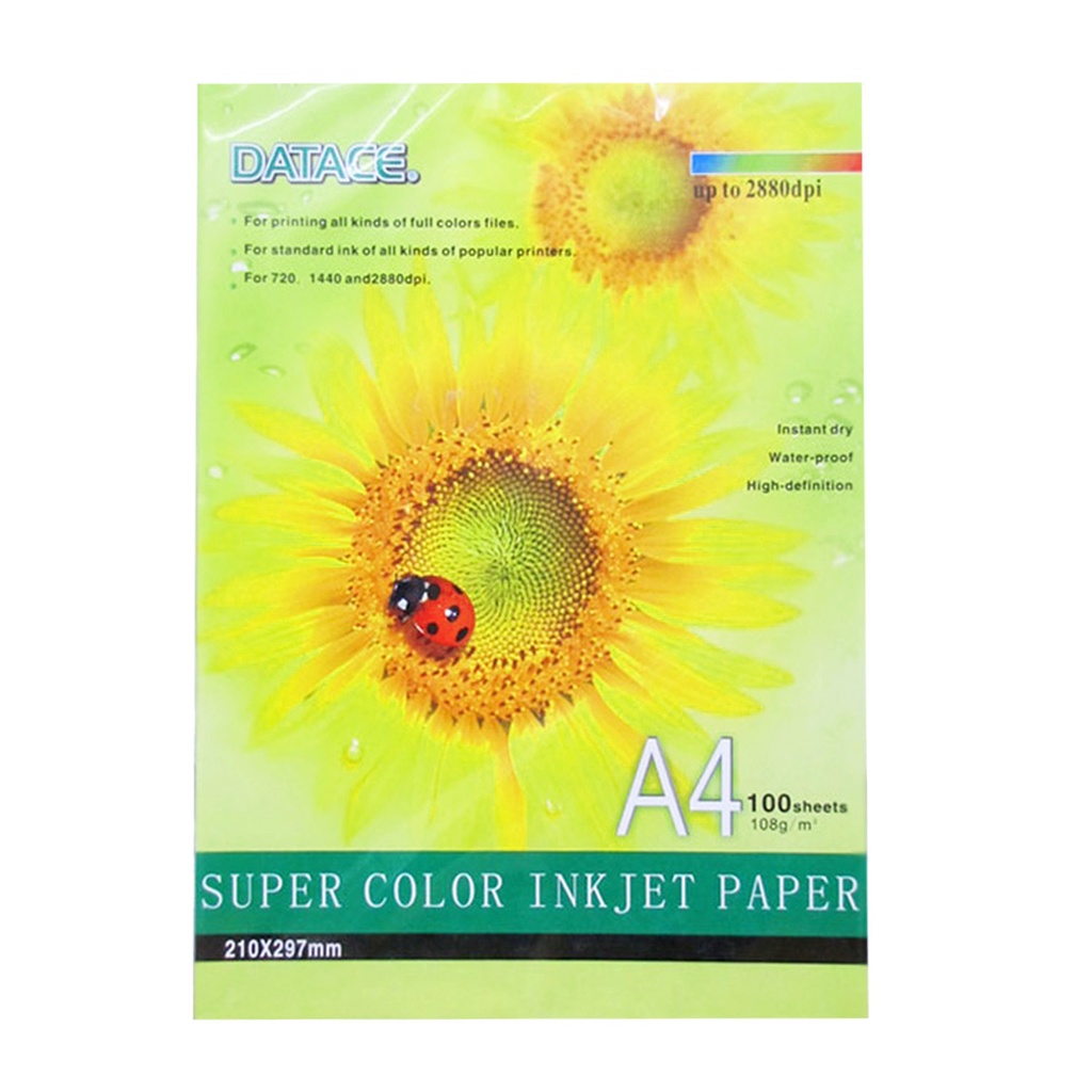 Papel Fotográfico opaco A4 108gr (100hj)