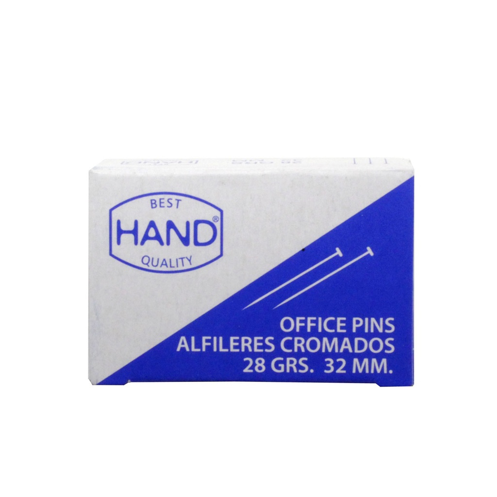 Alfiler 32mm Hand Contenido 28gr aprox.