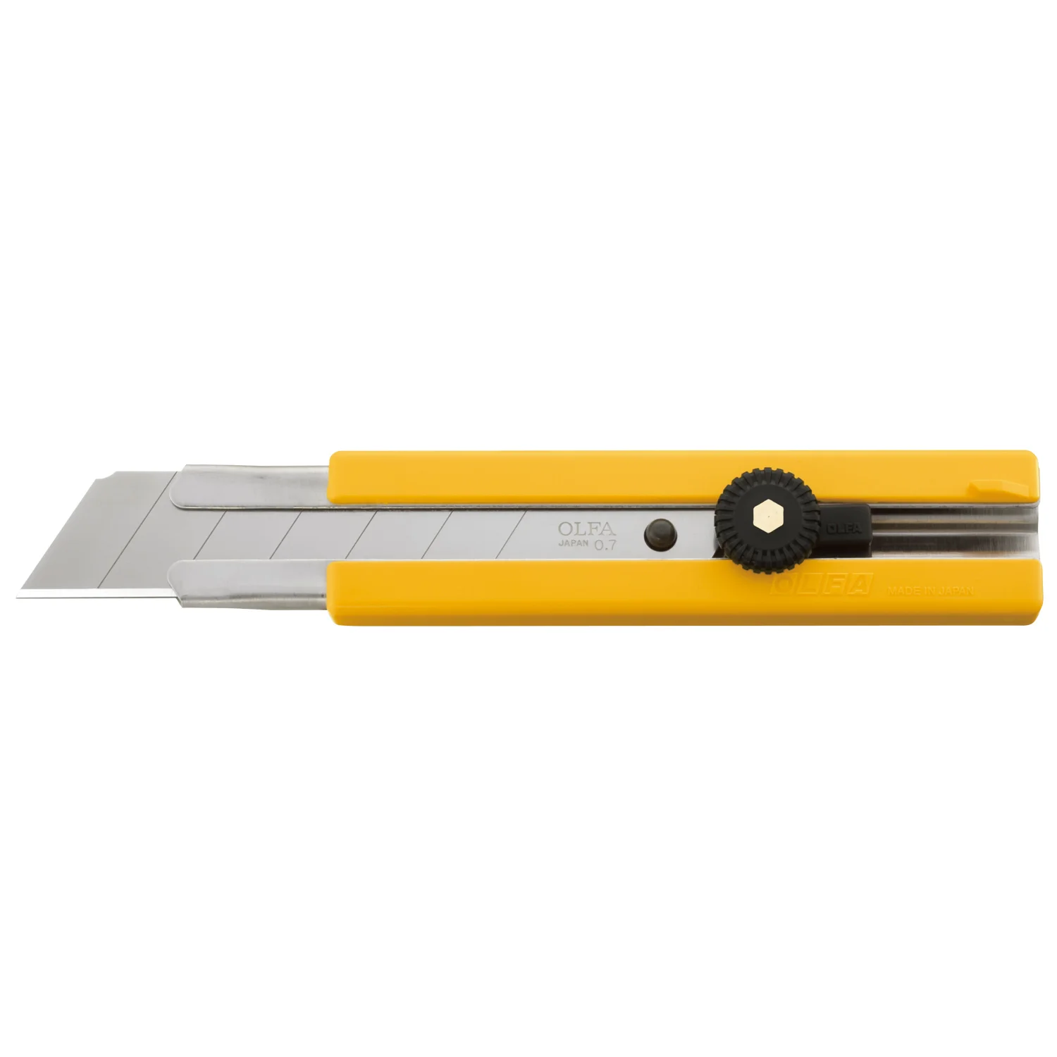 [H-1] Cuchillo Cartonero Extra Ancho Olfa 25mm con Seguro de Rueda