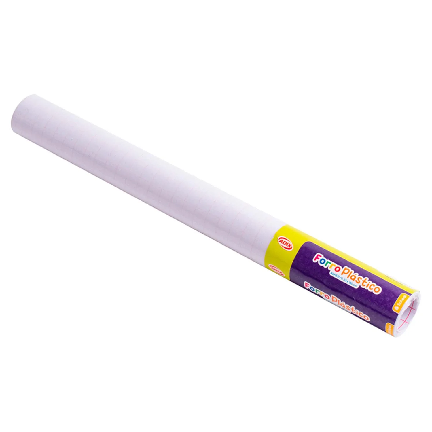 [A501007] Forro Transparente Adhesivo Adix En Rollo 33cmx1.50mt