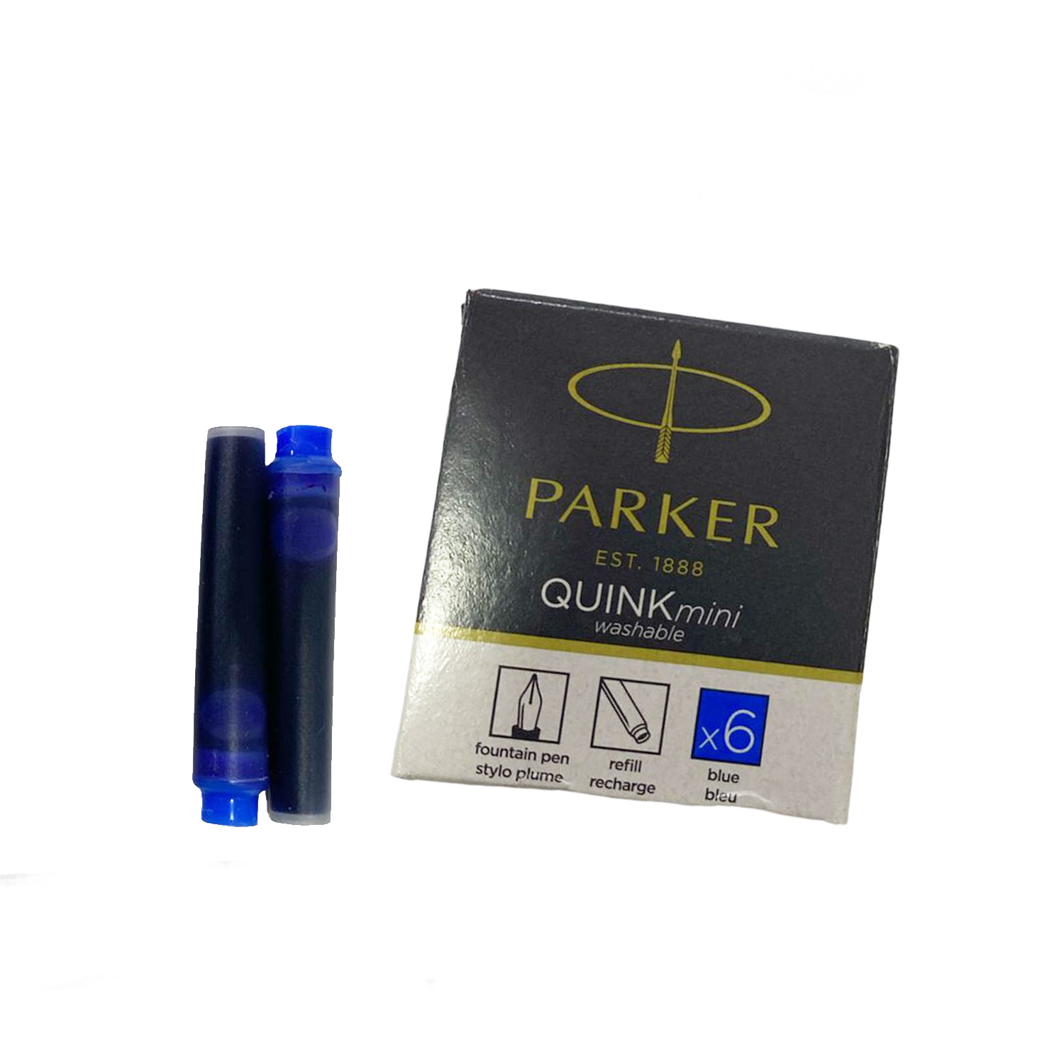 Cartucho corto de tinta para Pluma Parker (6ud)