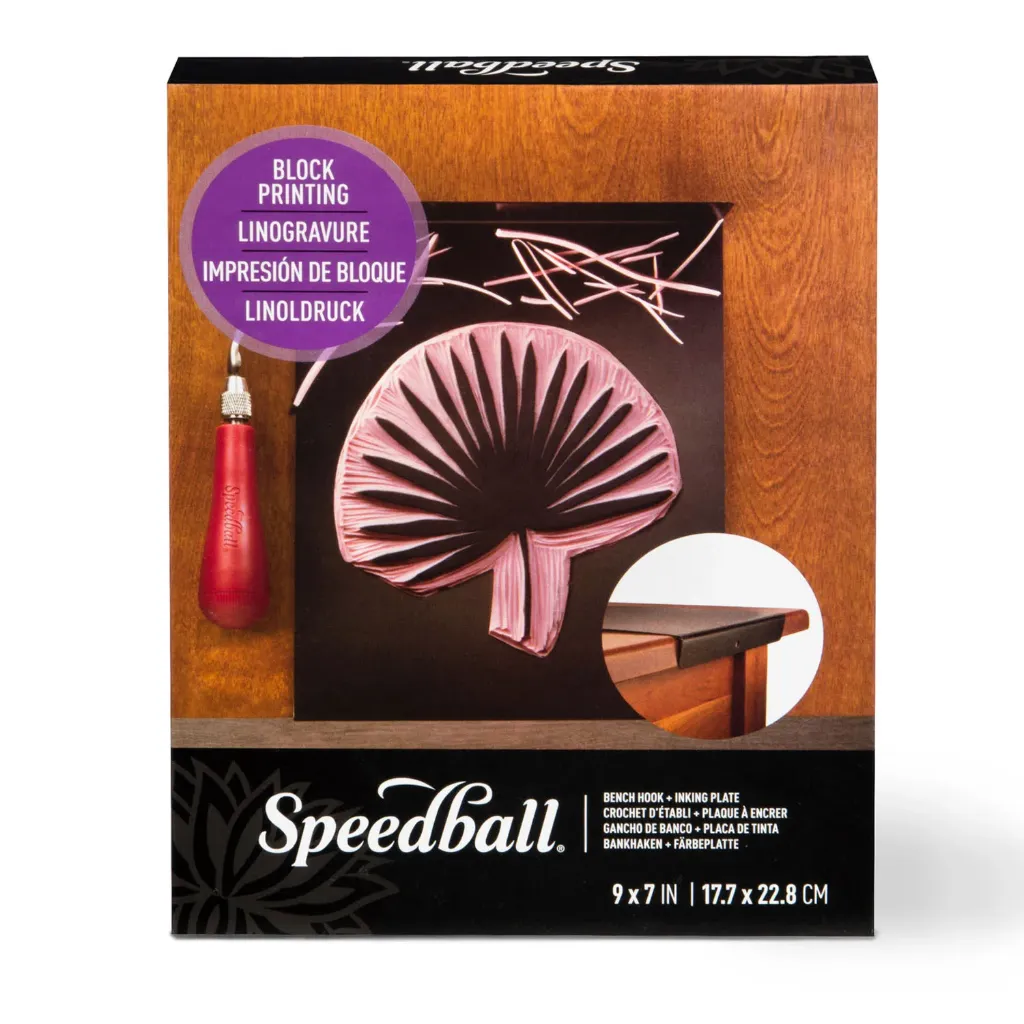 Placa de entintado y Gancho de banco Speedball