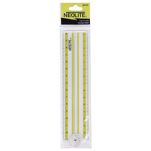 Regla plástica plegable 30cm Neolite