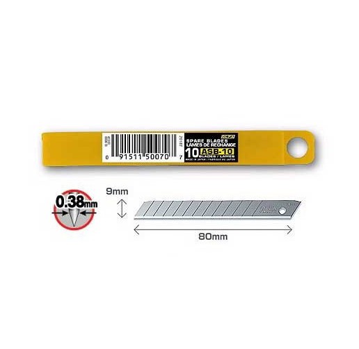 Repuestos de cortador 9mm universales Olfa (10ud)