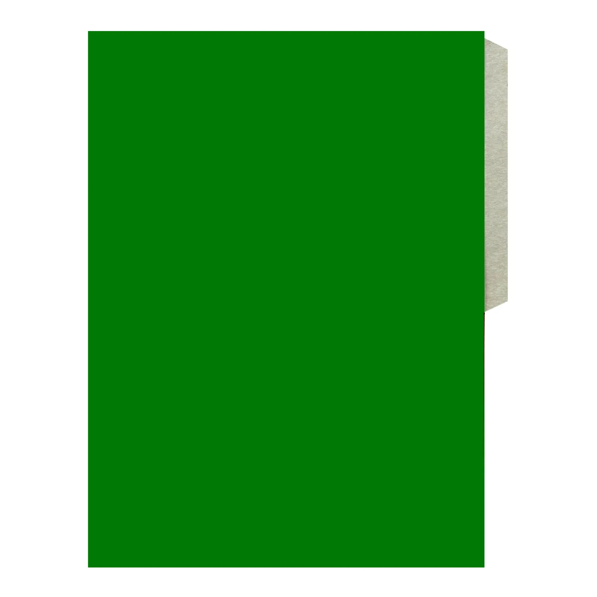 Carpeta De Cartón C/pestaña Color Verde Oscuro (Oficio)