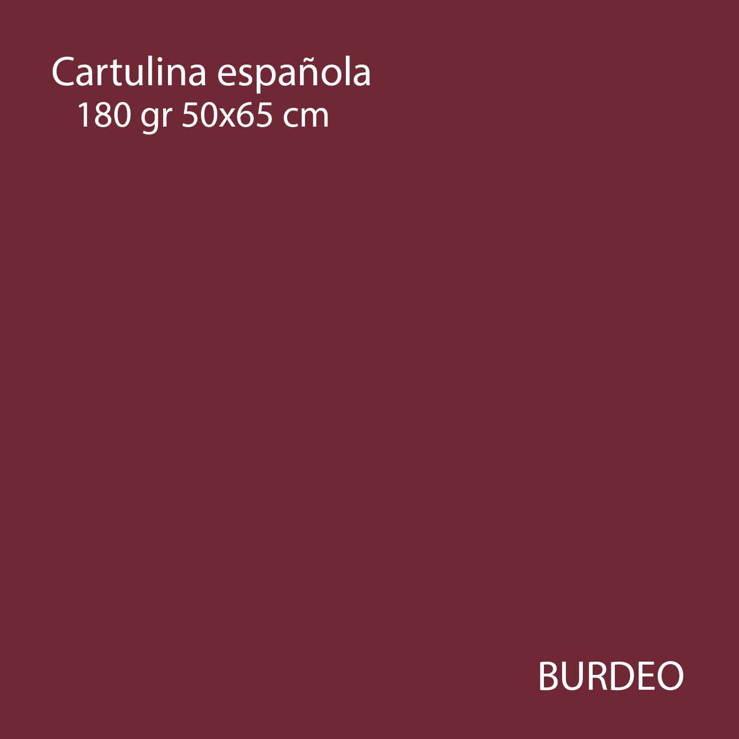 Cartulina Española de Colores 50x65 180gr