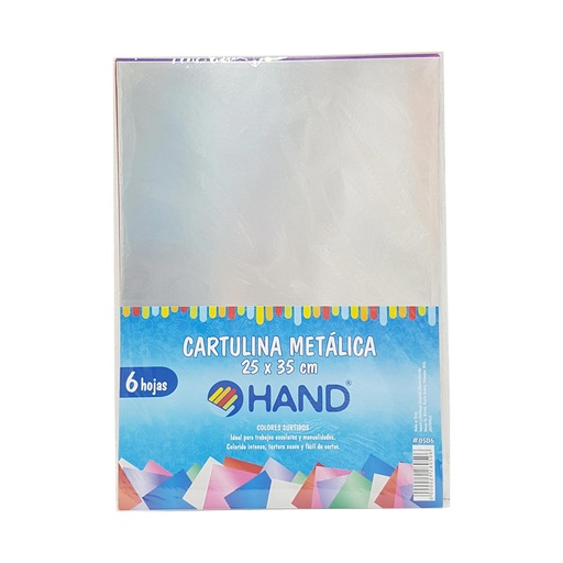 Cartulina Métalica Hand 25x35cm (6hj)