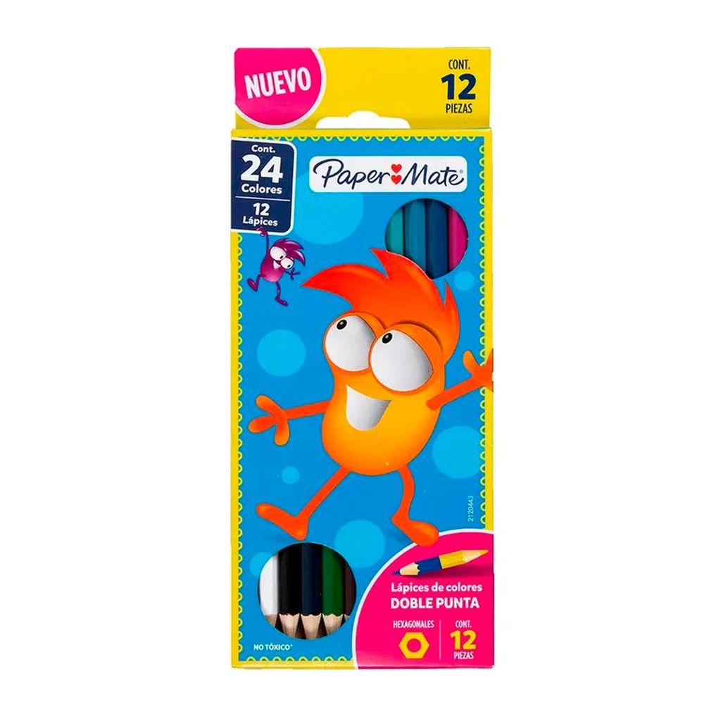 Set de 12 lápices de colores + 3 Grafitos HB