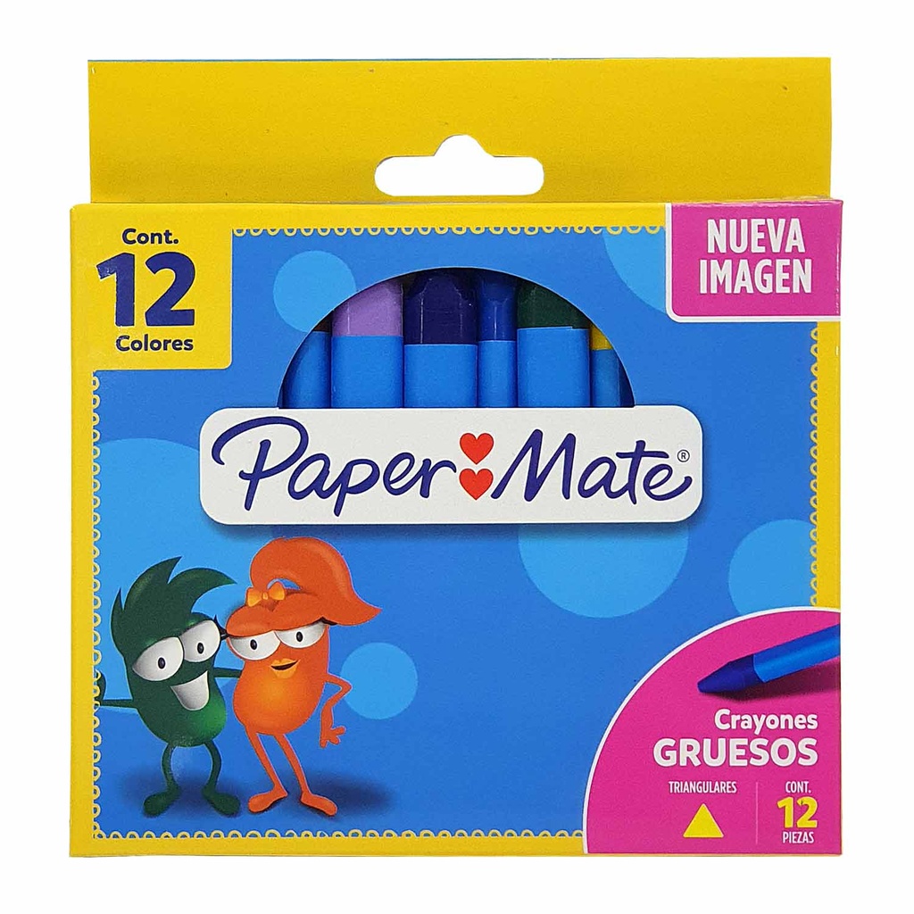 Set de 12 Crayones Gruesos Paper Mate