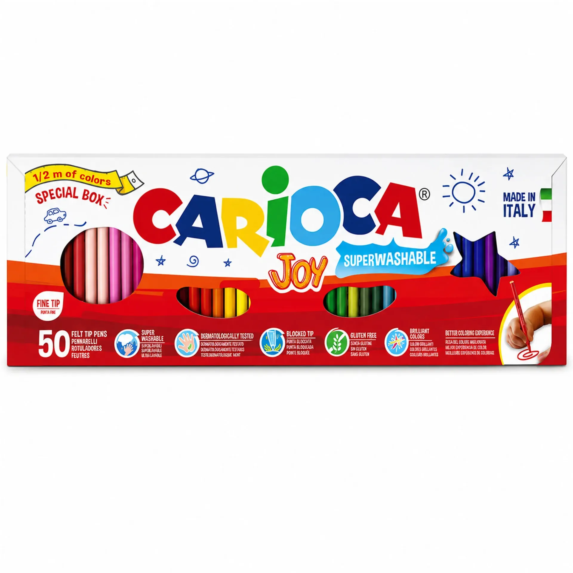 Plumones Carioca Lavable (50 colores)