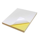 Papel Bond adhesivo 180gr Matte imprimible Oficio (10 hojas)