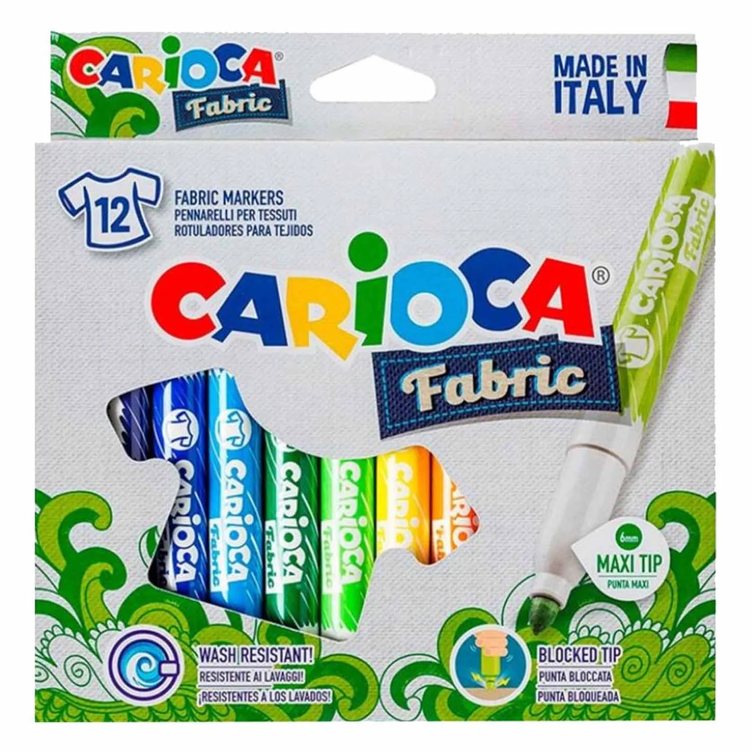 Plumones Carioca para Tela (12 colores)