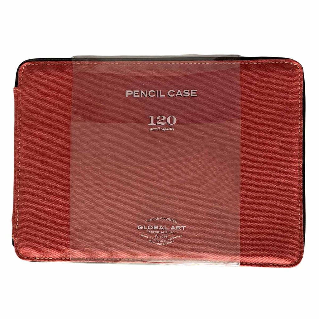 [256120] Estuche para 120 Lápices de Tela Rosa con Cierre Speedball