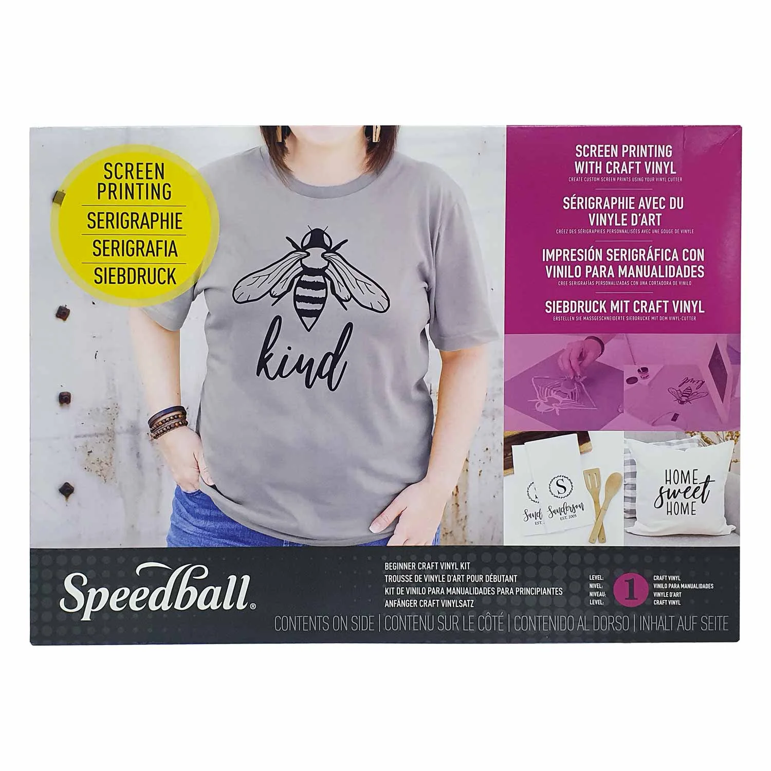 Kit de vinilo para manualidades de serigrafía para principiantes Speedball