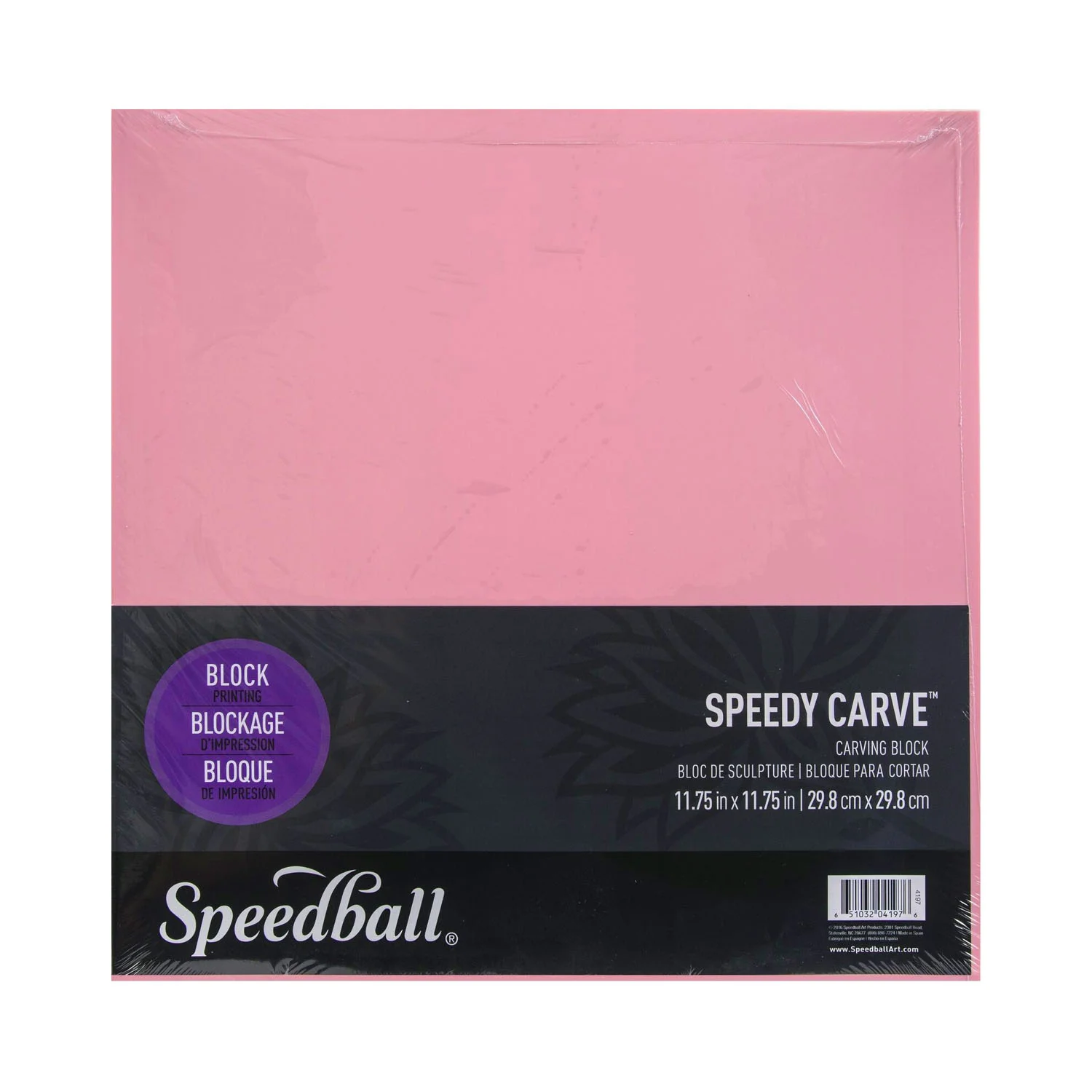 [4197] Goma para Grabado Speedball Speedy-Carve Rosada (30x30cm)