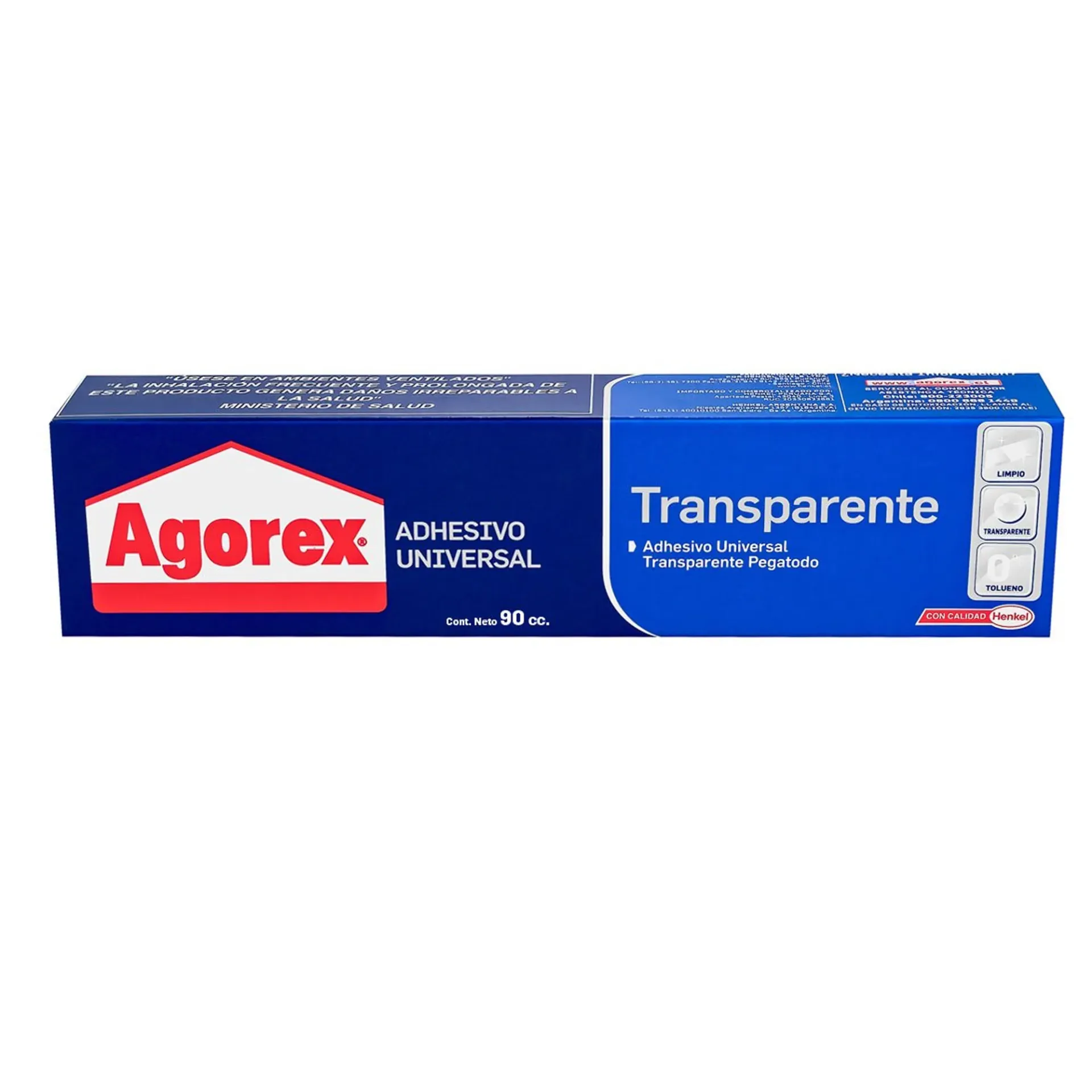 Adhesivo Agorex Transparente de 90cc | Librería Arquipunto