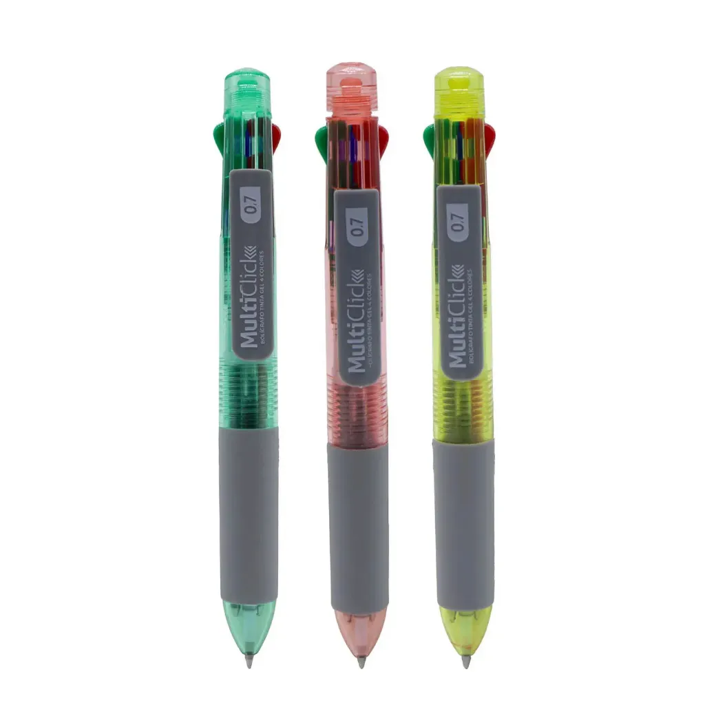 [1850] Bolígrafo Multiclick Adetec 4 Tintas Colores Surtidos