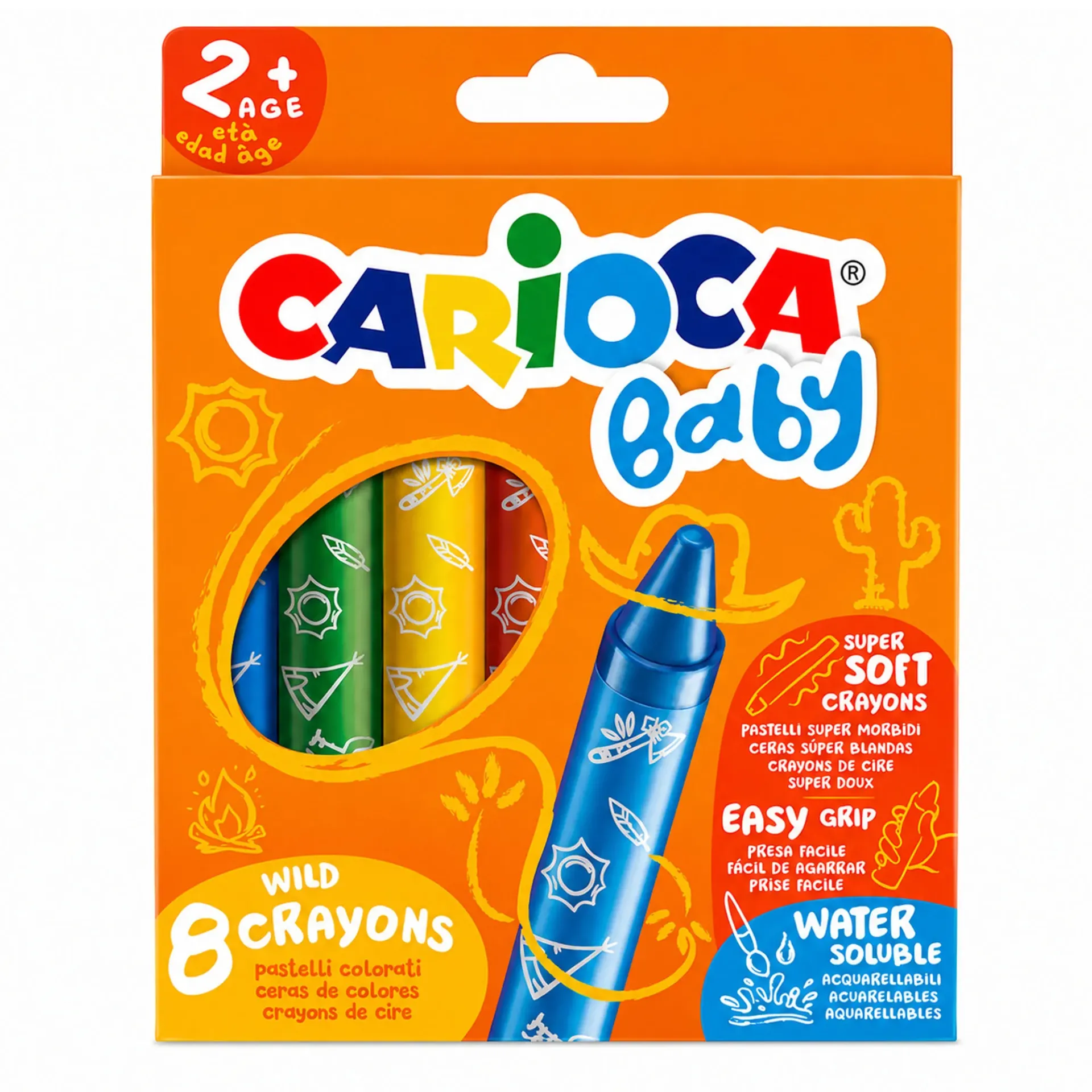 [42892] Crayones Carioca Baby 8 Colores
