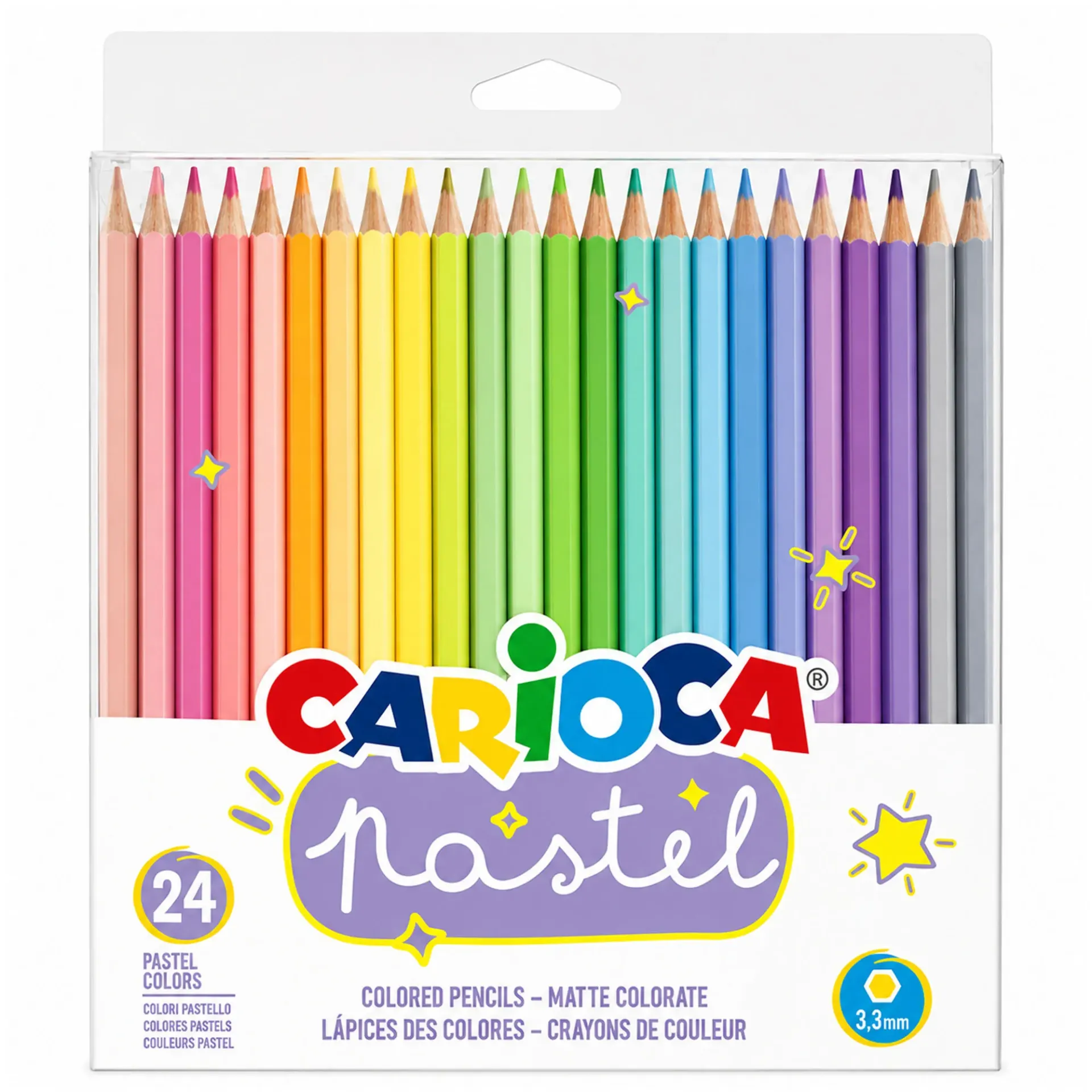 [43310] Lápices Carioca Pastel 24 Colores