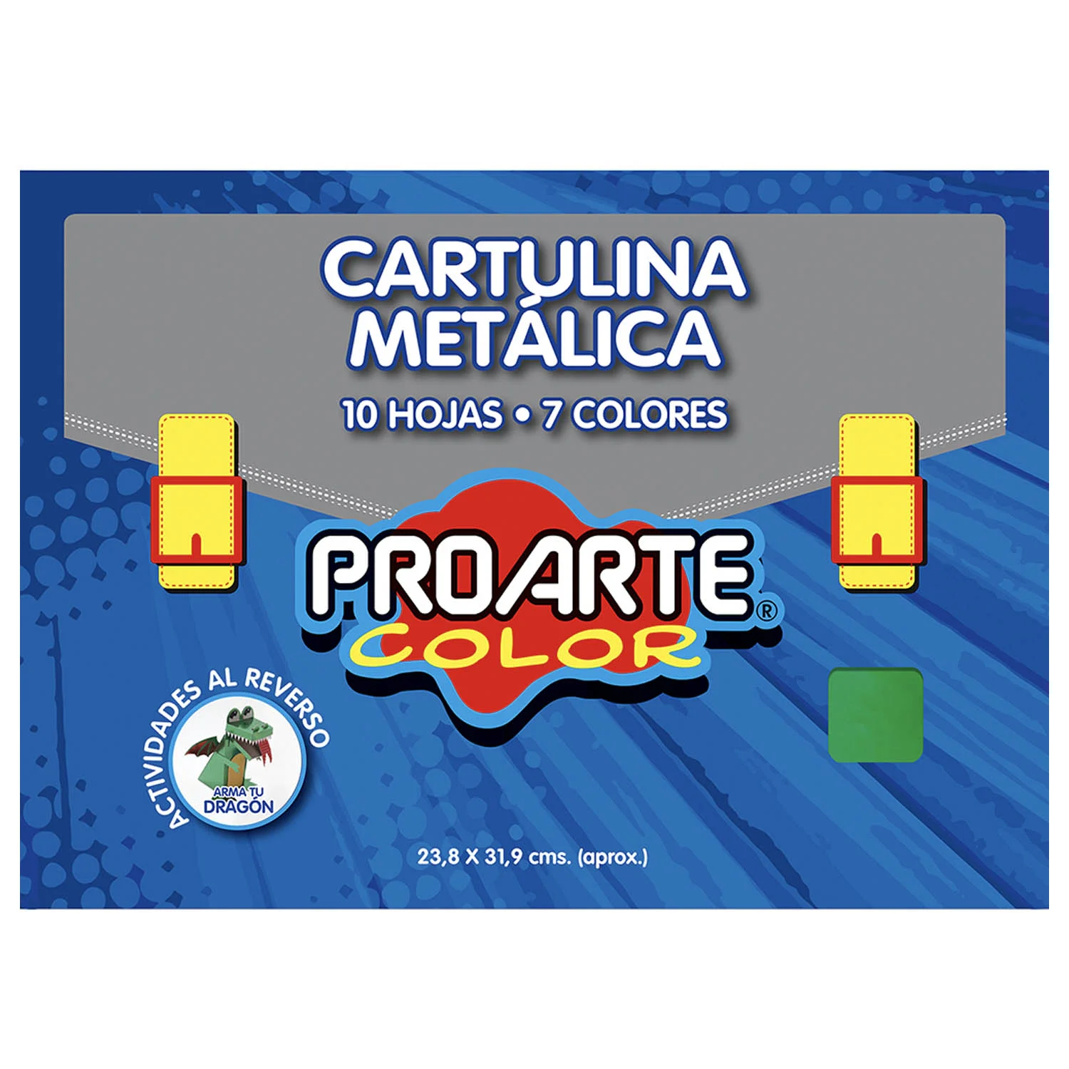 [13383-3] Cartulina Metálica Proarte 7 colores 24x32cm (10Hjs)