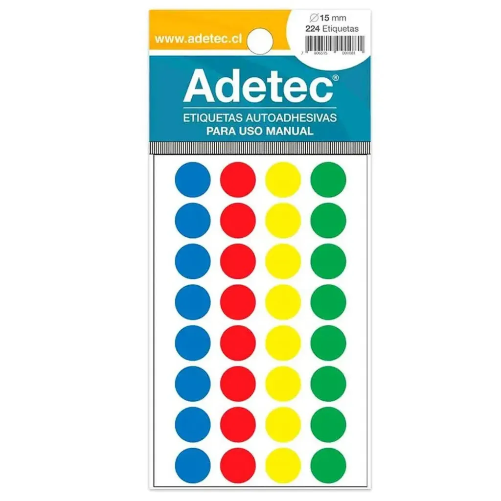 [2210] Etiqueta Circular Adetec 4 Colores