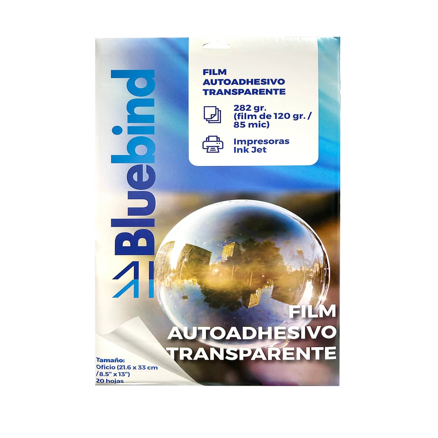[ADH-SATO] Film Autoadhesivo Transparente 282 gr. Oficio (20 hojas)