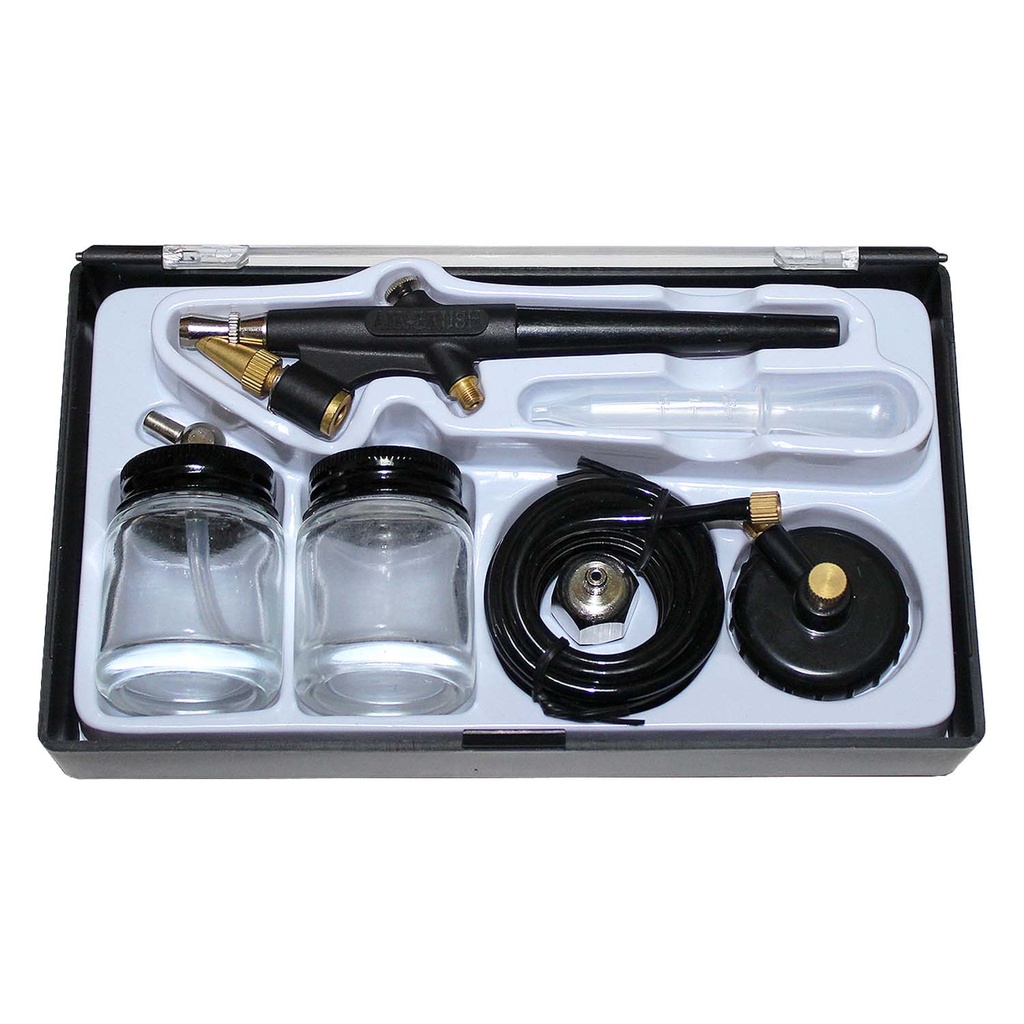 Aerógrafo Básico plástico de acción simple con accesorios | Arquipunto.cl