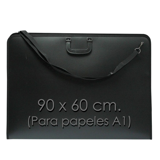 Maletín portafolios A1 con correa y bolsillo interno